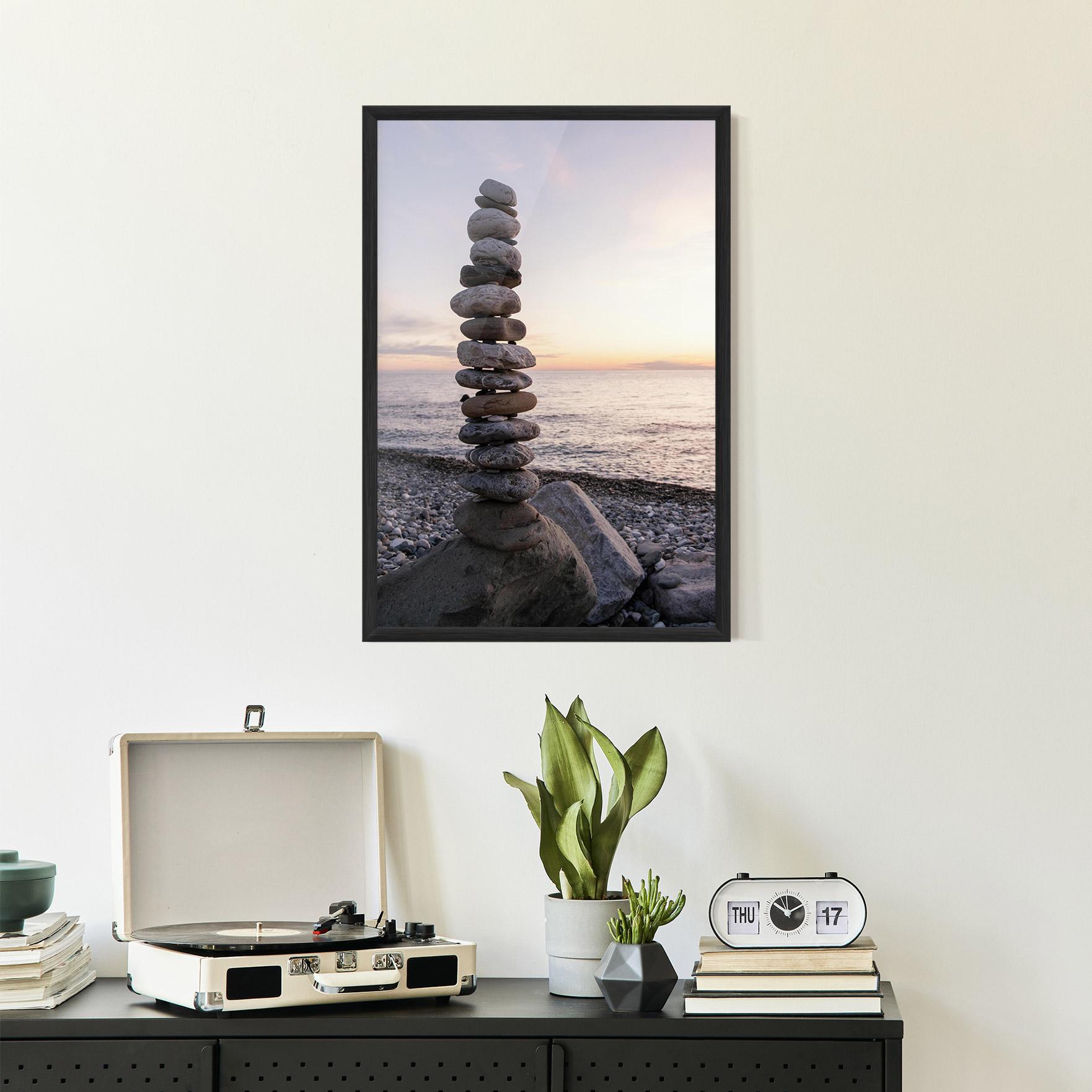 Poster Înrămat Pebbles Seaside mockup 2