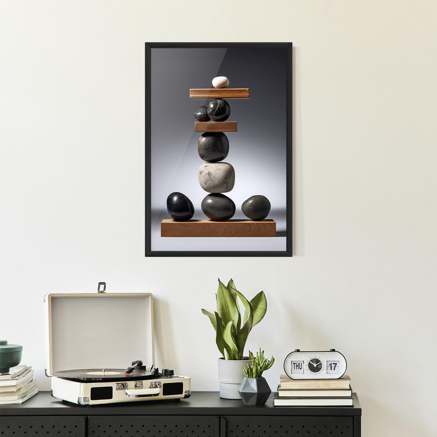 Poster Înrămat Zen Stones mockup 2