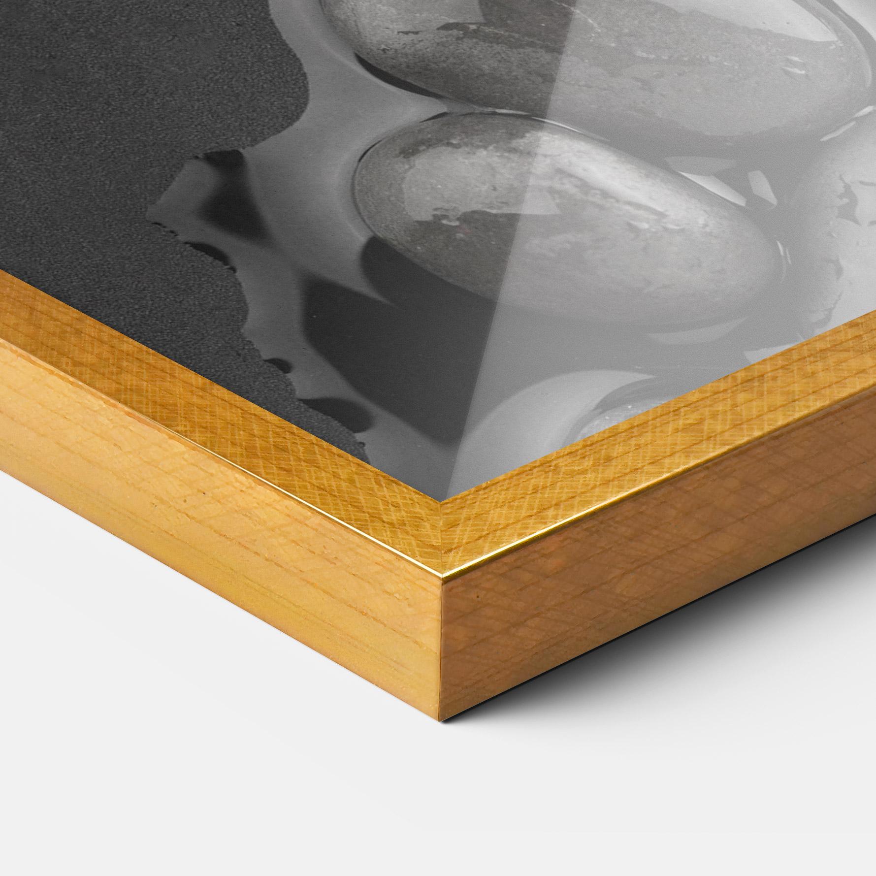 Poster Înrămat Grey Shiny Stones mockup 3