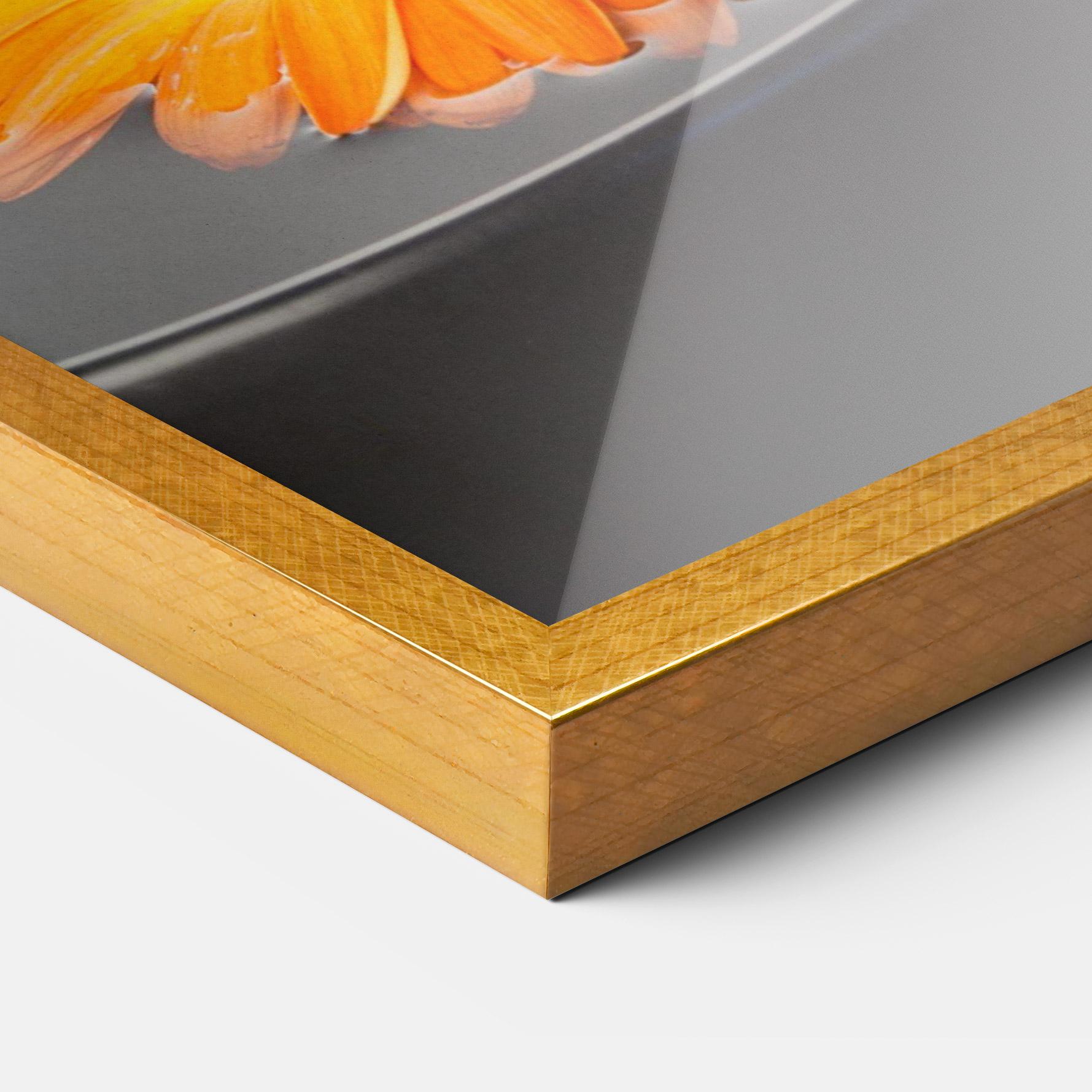 Poster Înrămat Stone Orange Flower mockup 3