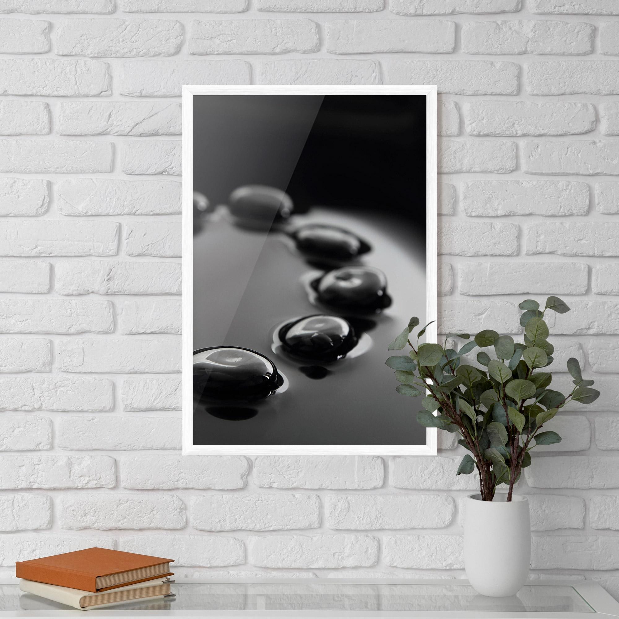 Poster Înrămat Black Small Stones mockup 5