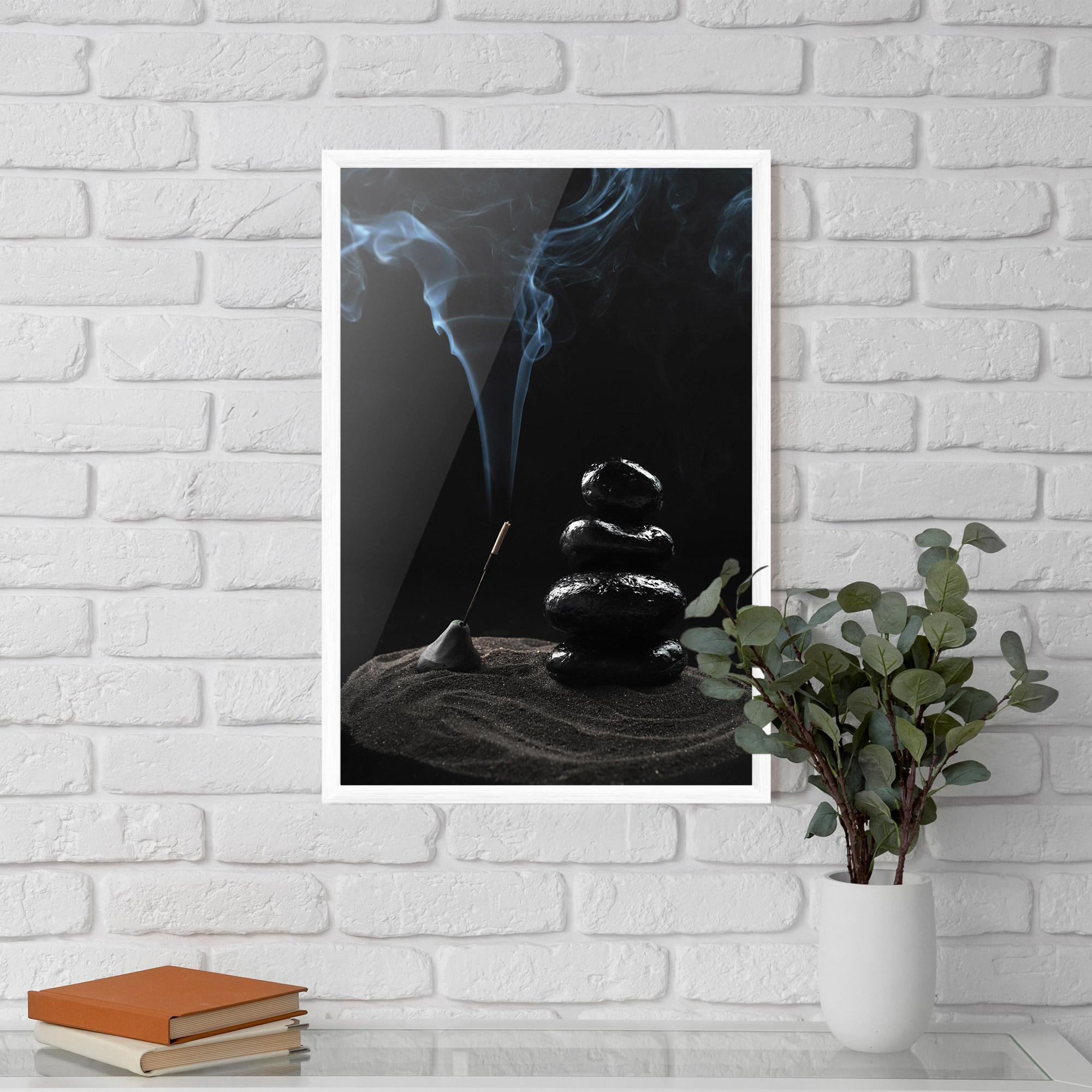 Poster Înrămat Meditation Stones mockup 5