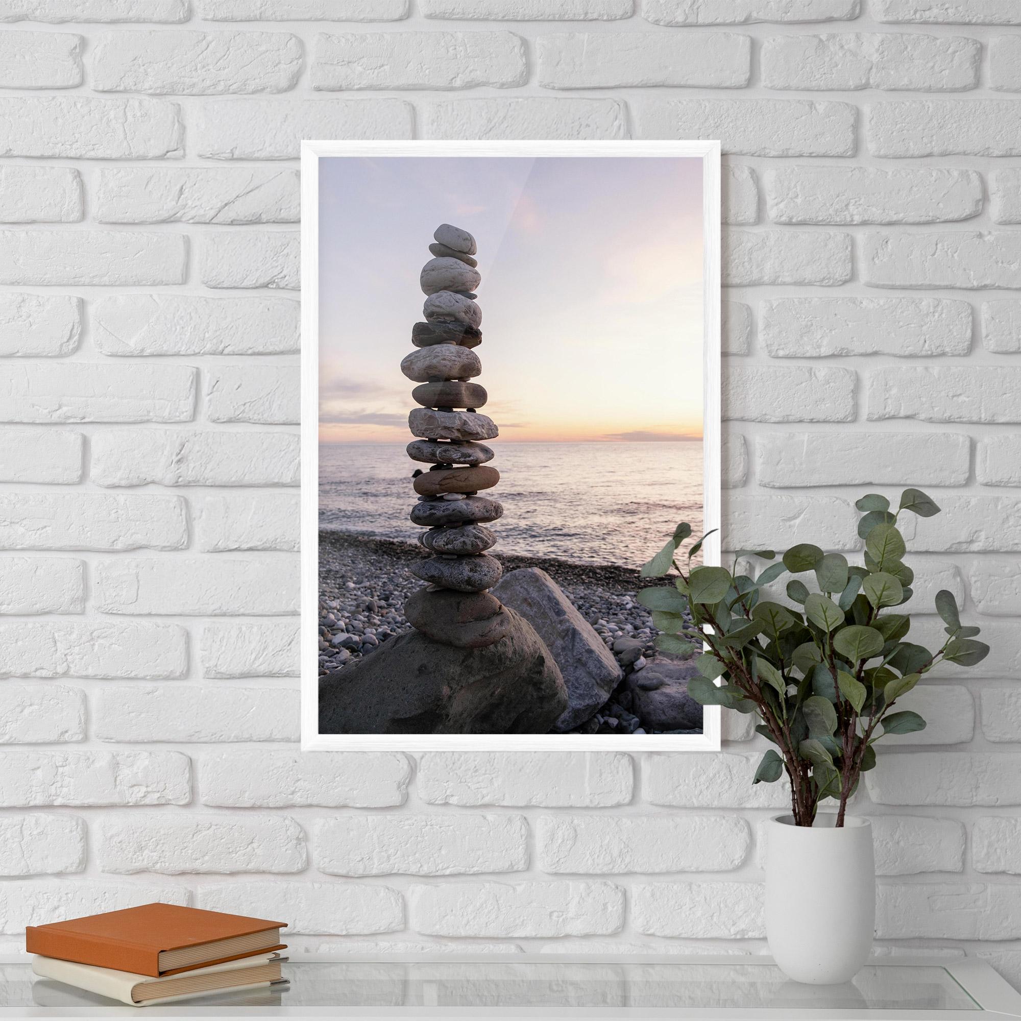 Poster Înrămat Pebbles Seaside mockup 5