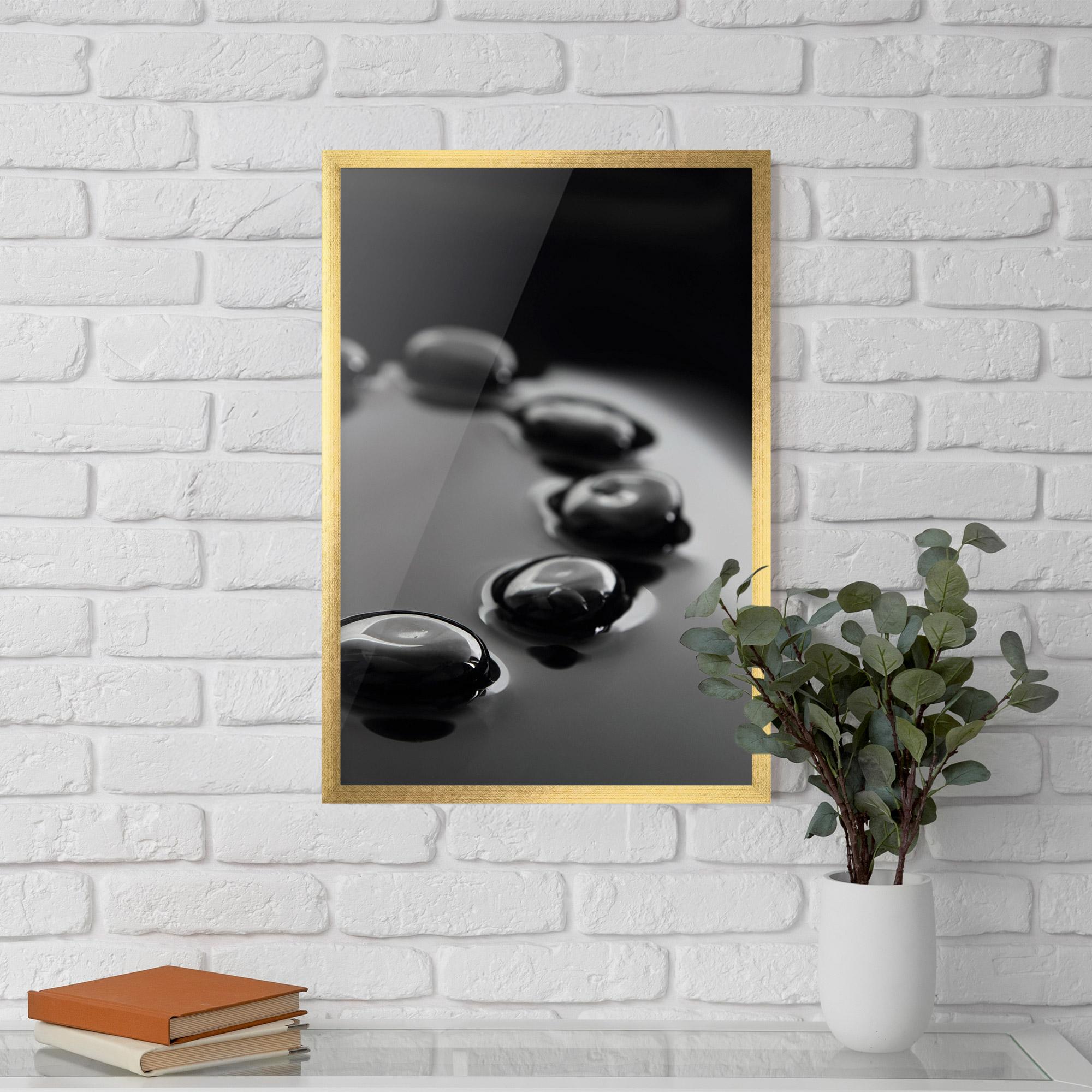 Poster Înrămat Black Small Stones mockup 5