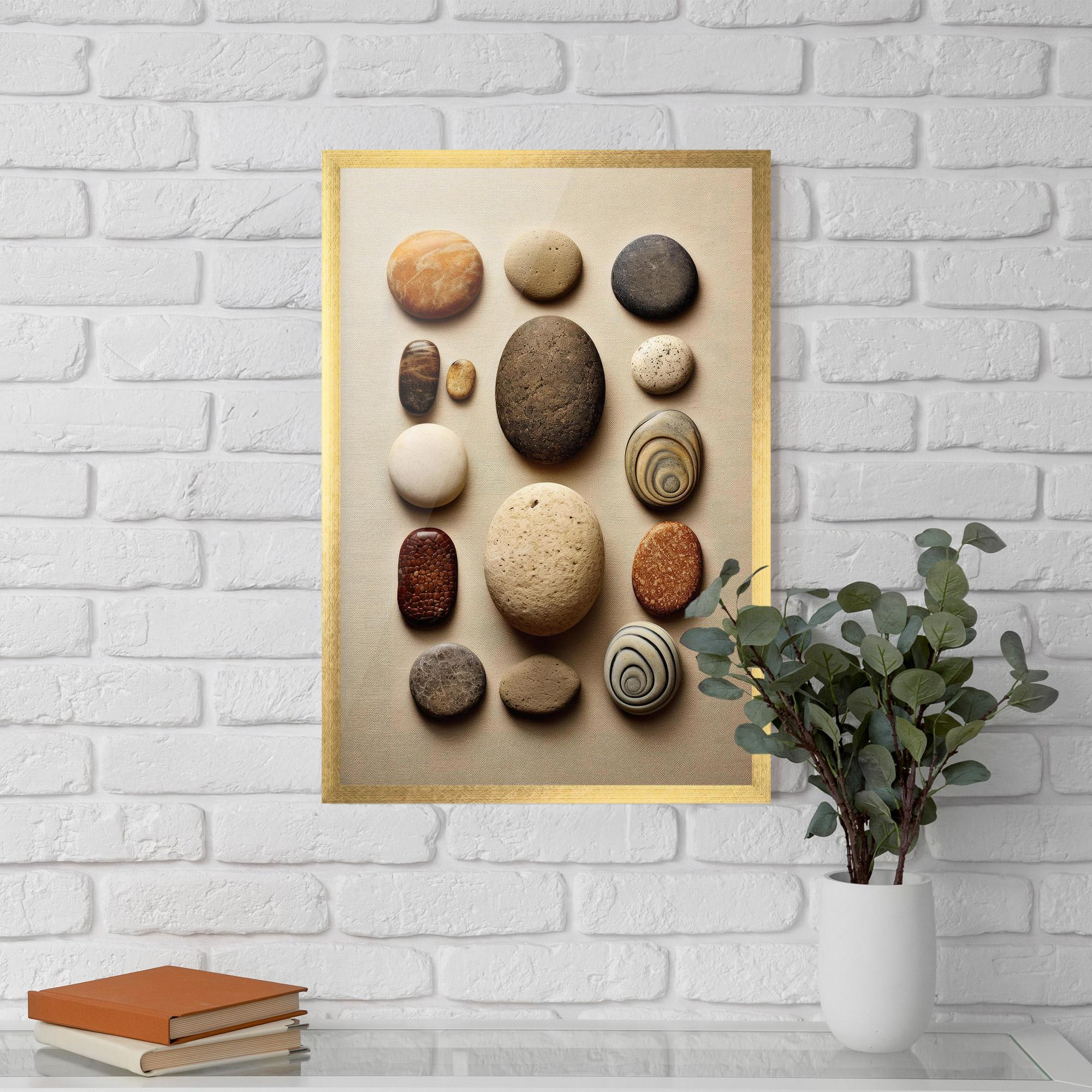 Poster Înrămat Massage Stones Sand mockup 5