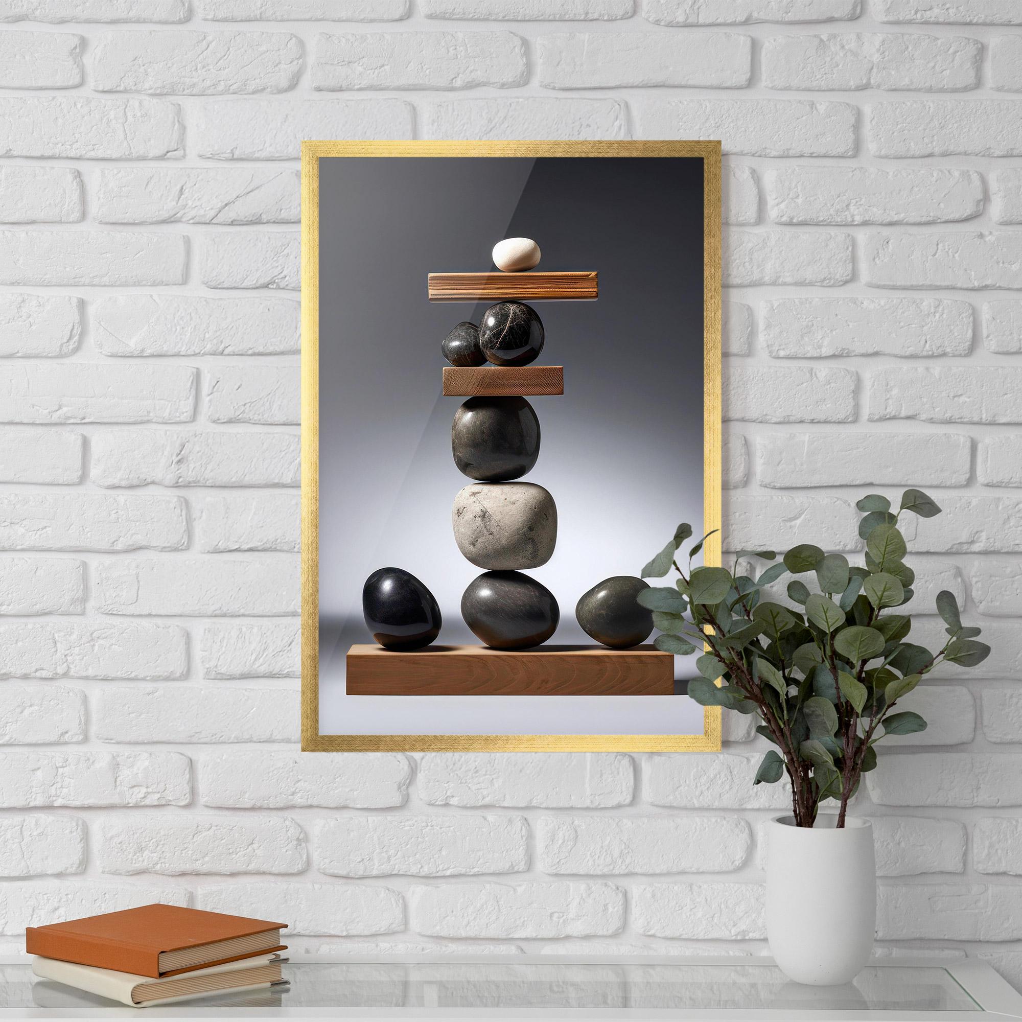 Poster Înrămat Zen Stones mockup 5