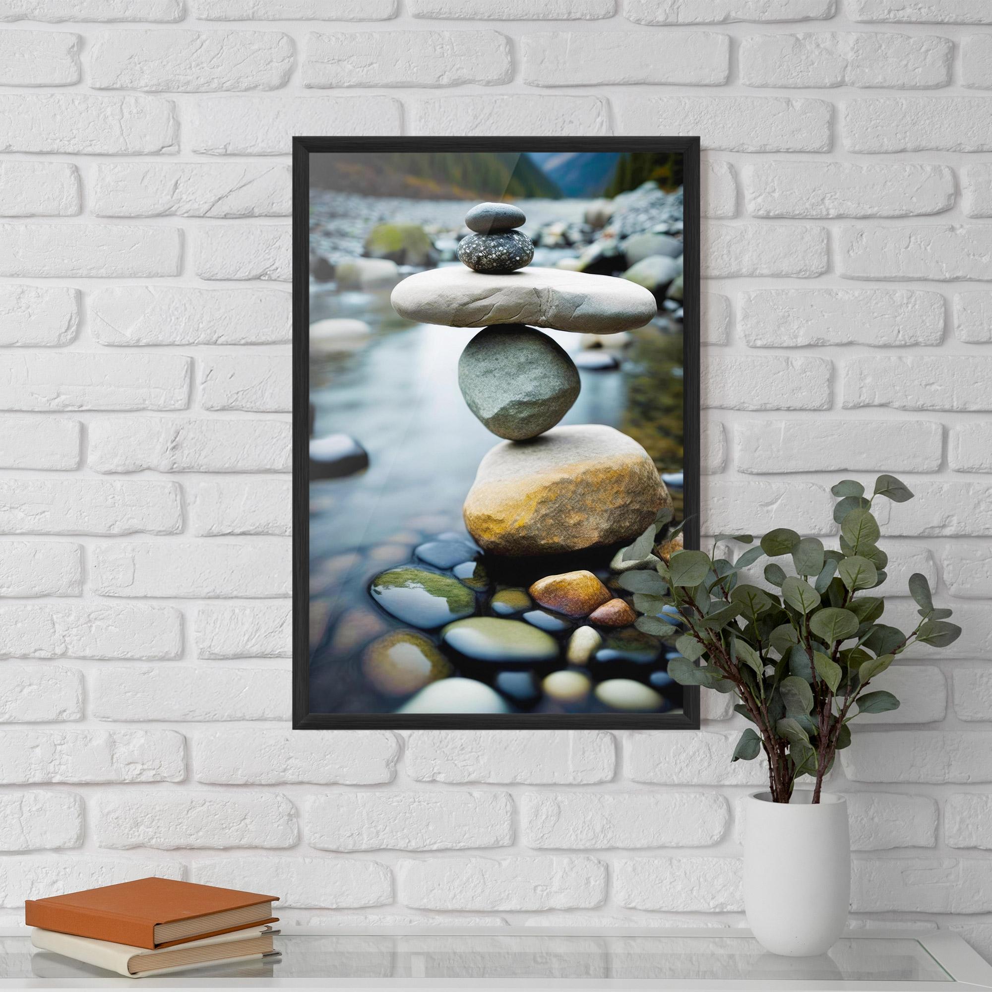 Poster Înrămat Balanced Rocks mockup 5