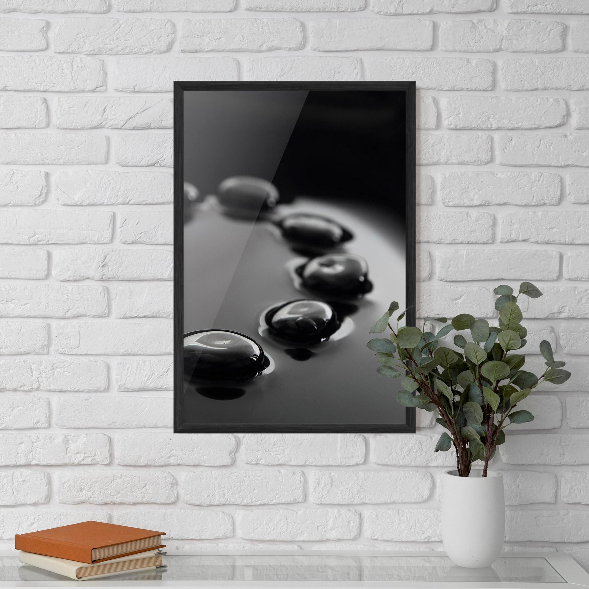 Poster Înrămat Black Small Stones mockup 5