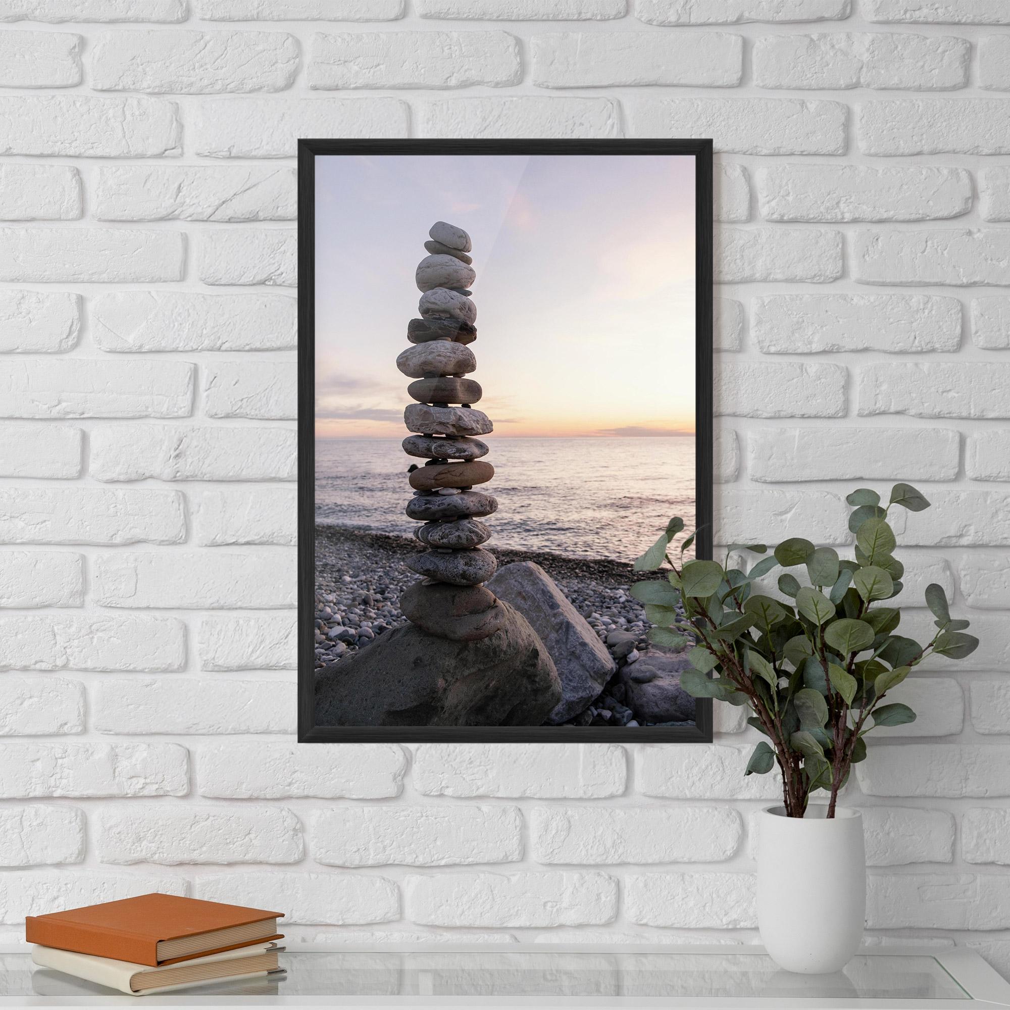 Poster Înrămat Pebbles Seaside mockup 5