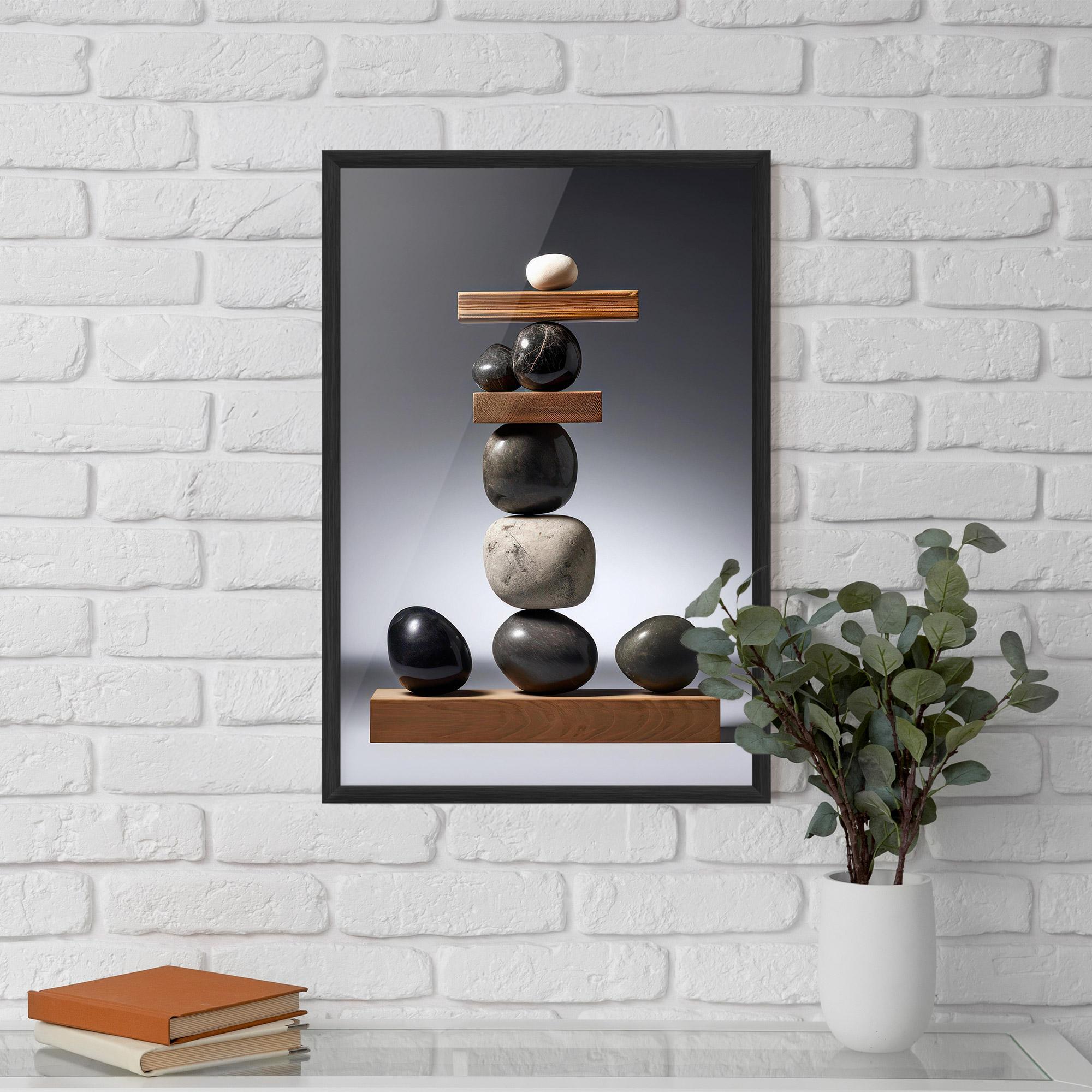 Poster Înrămat Zen Stones mockup 5