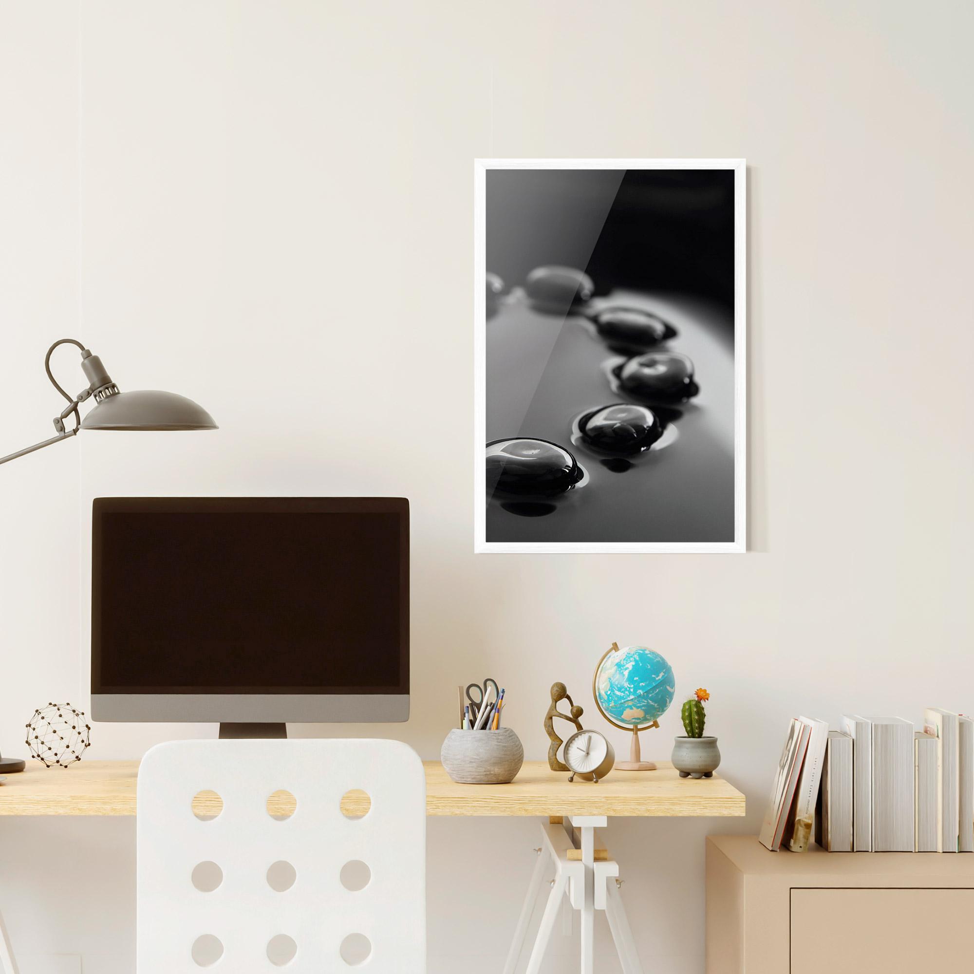 Poster Înrămat Black Small Stones mockup 6