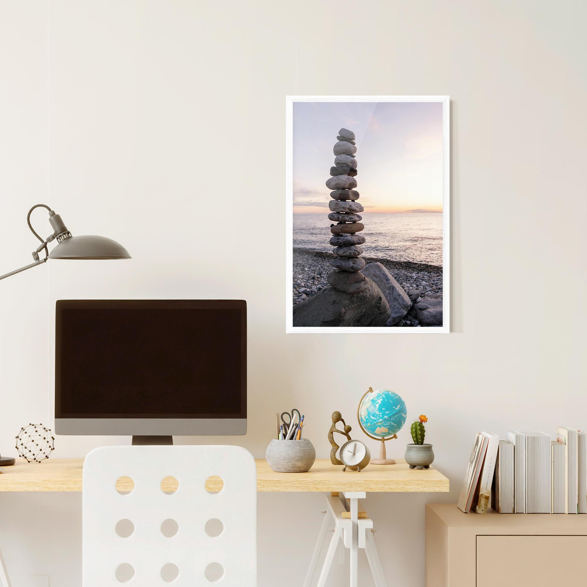 Poster Înrămat Pebbles Seaside mockup 6