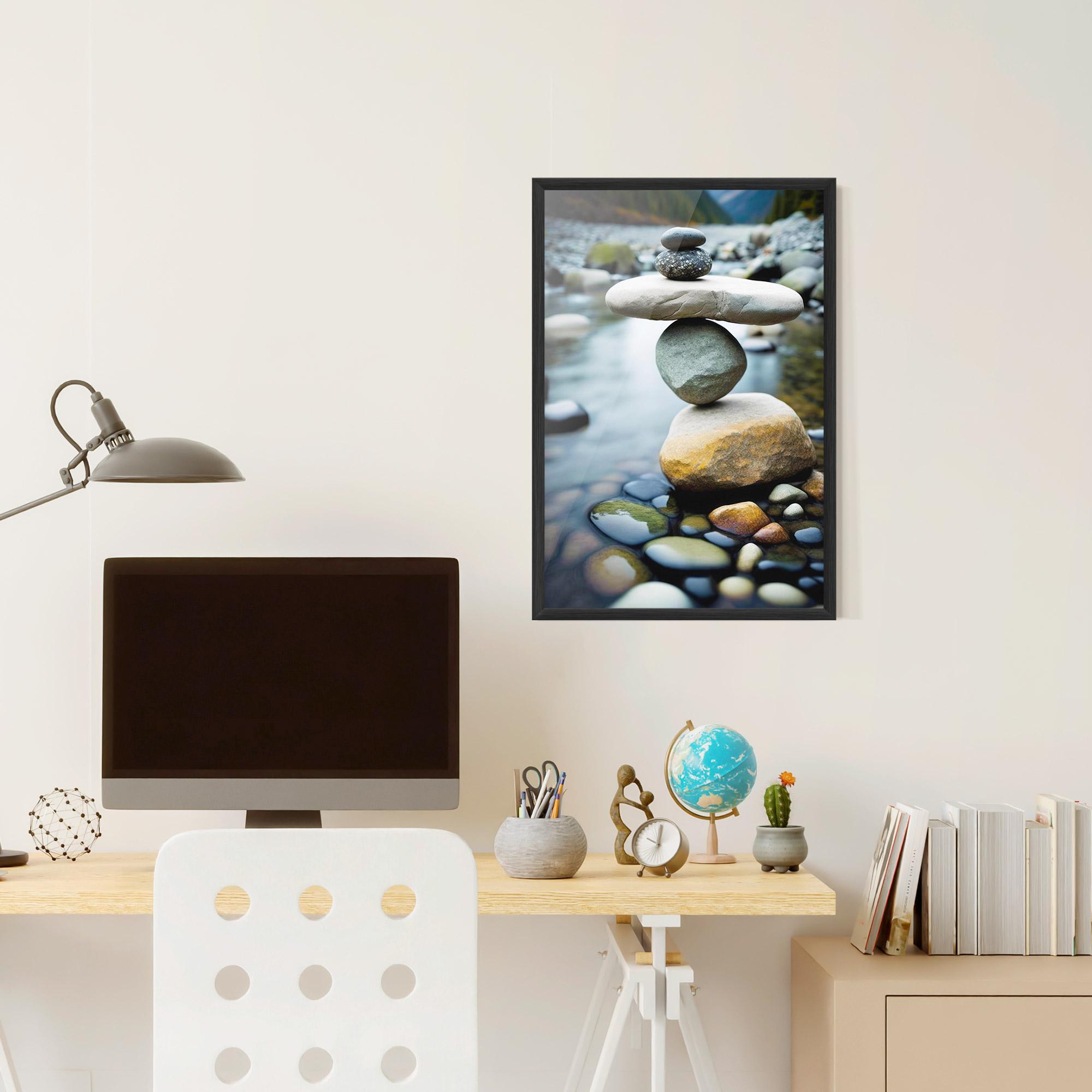 Poster Înrămat Balanced Rocks mockup 6