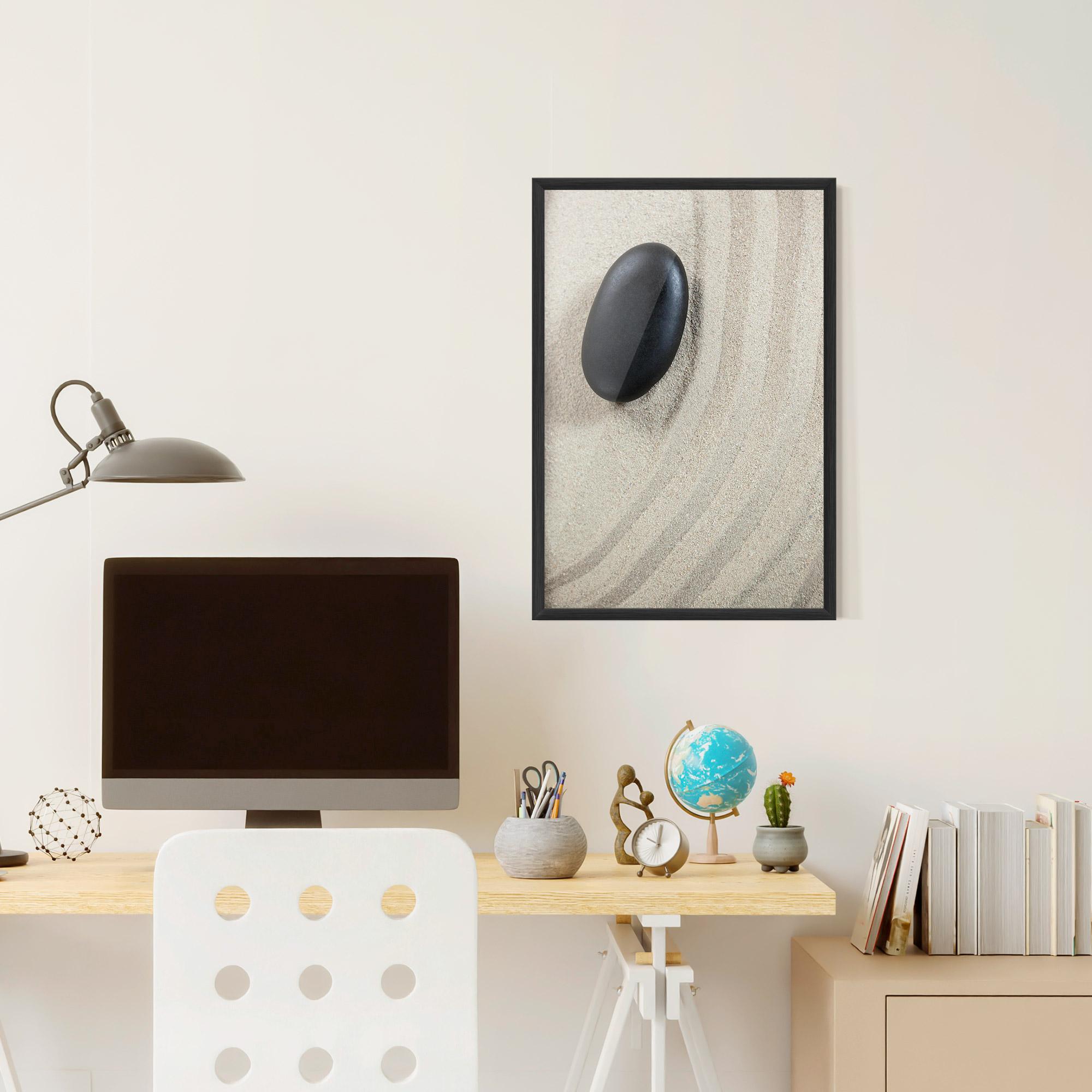 Poster Înrămat Black Pebble mockup 6