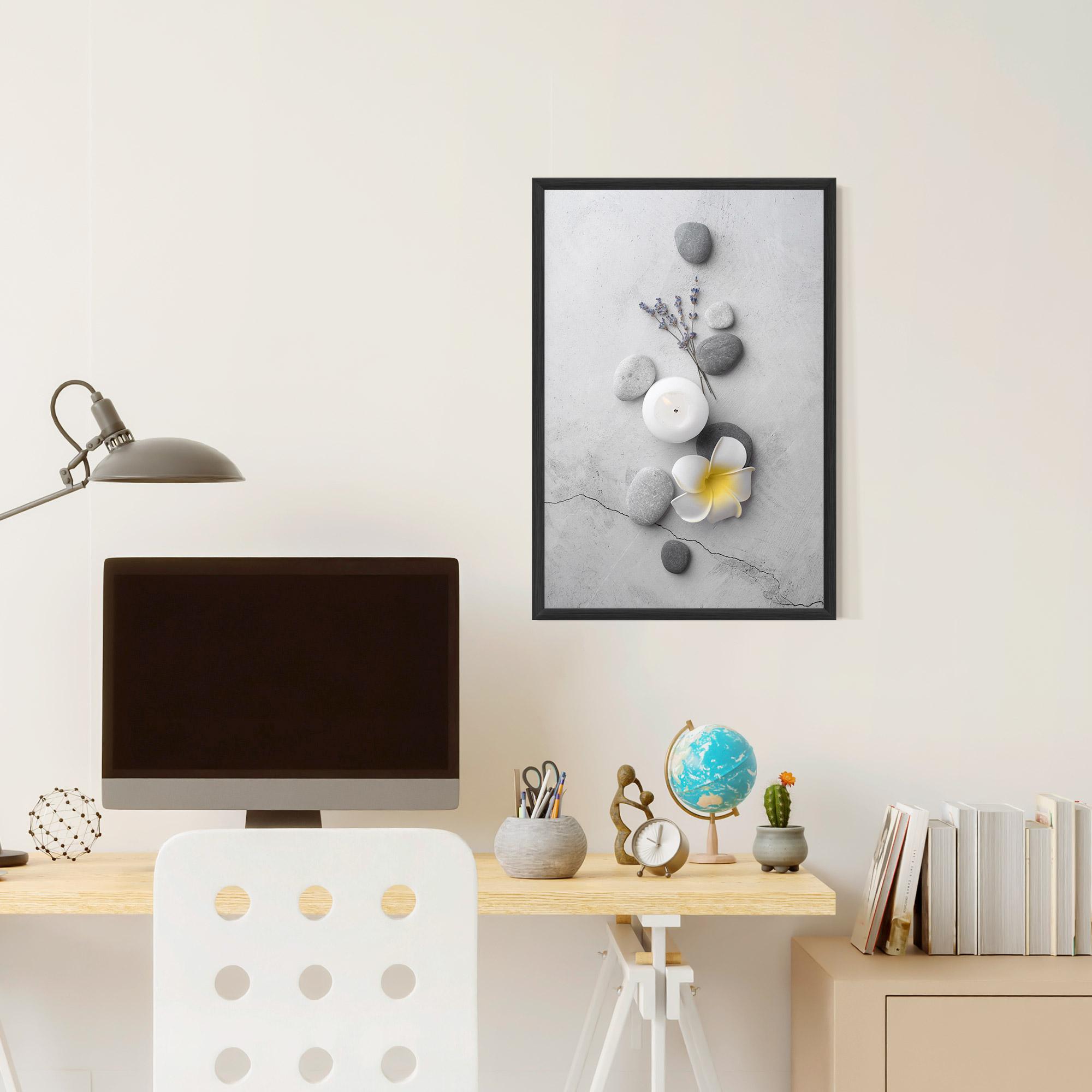 Poster Înrămat Feng Shui Stones mockup 6