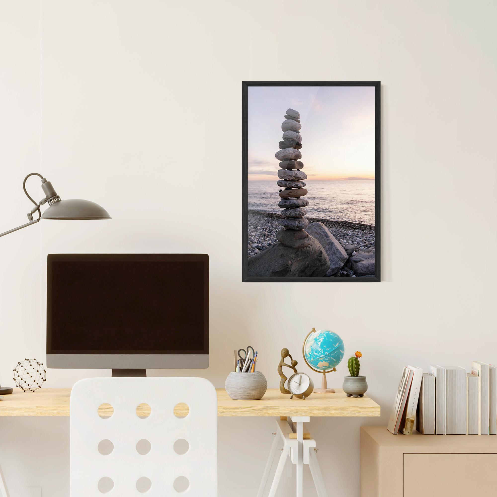 Poster Înrămat Pebbles Seaside mockup 6