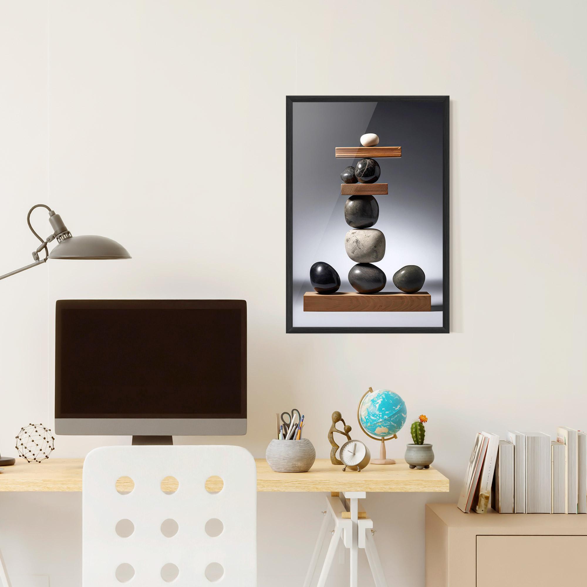 Poster Înrămat Zen Stones mockup 6