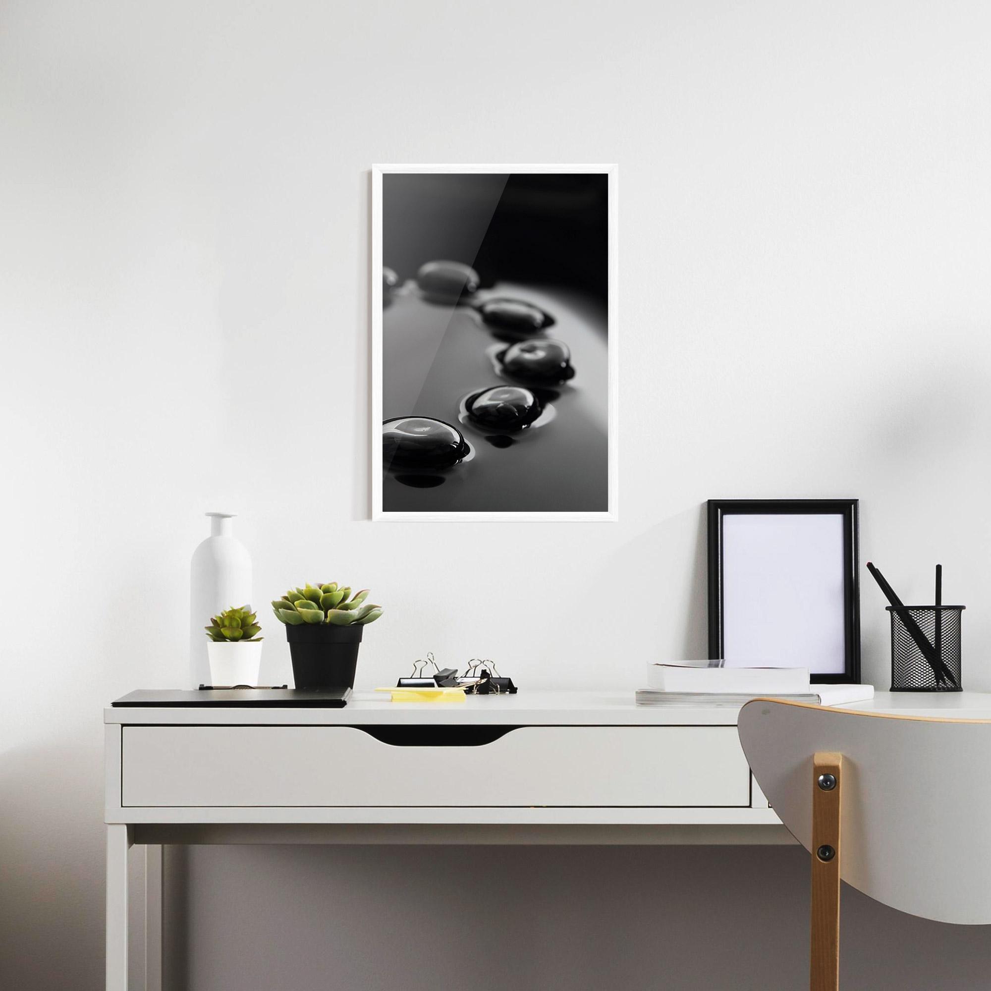 Poster Înrămat Black Small Stones mockup 7
