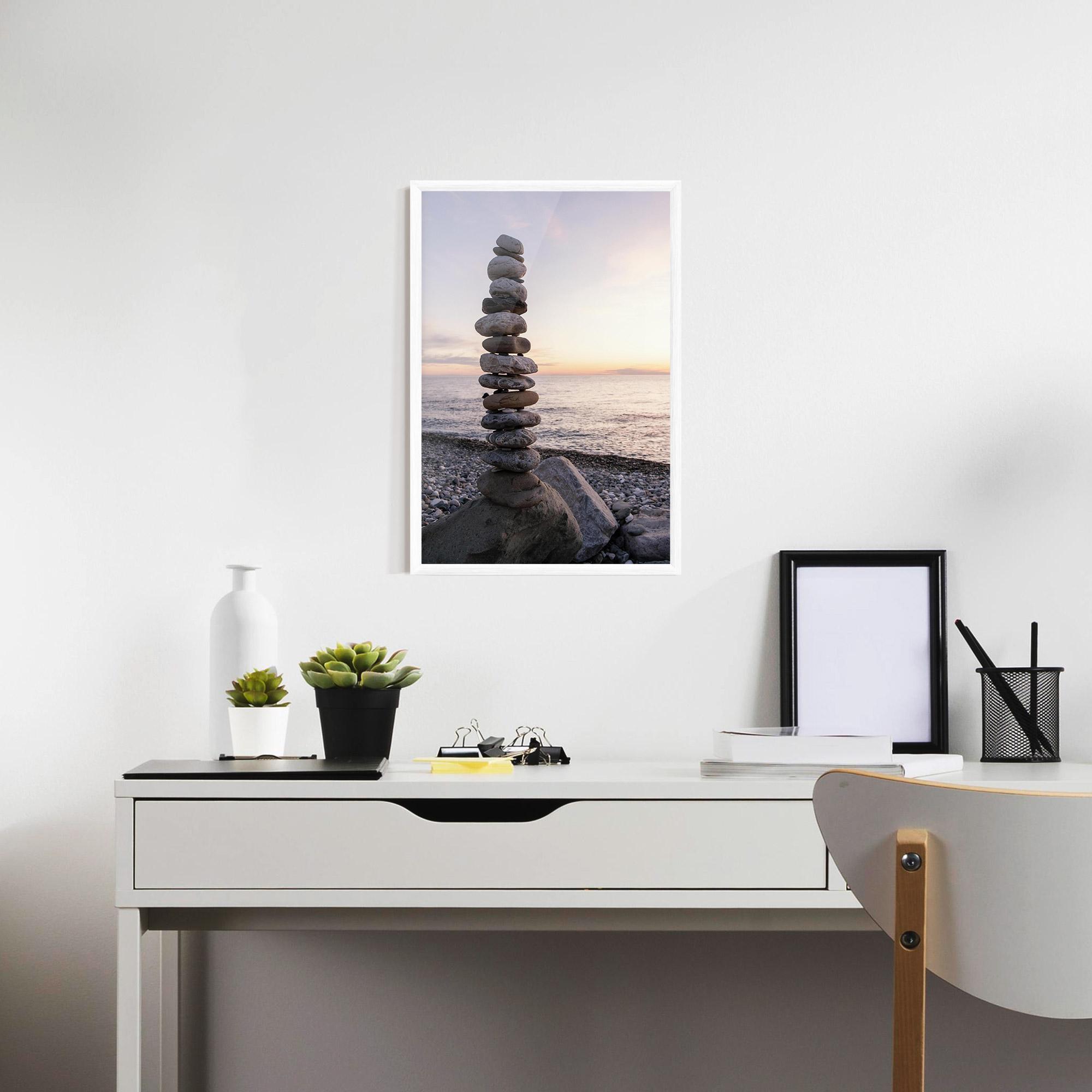 Poster Înrămat Pebbles Seaside mockup 7