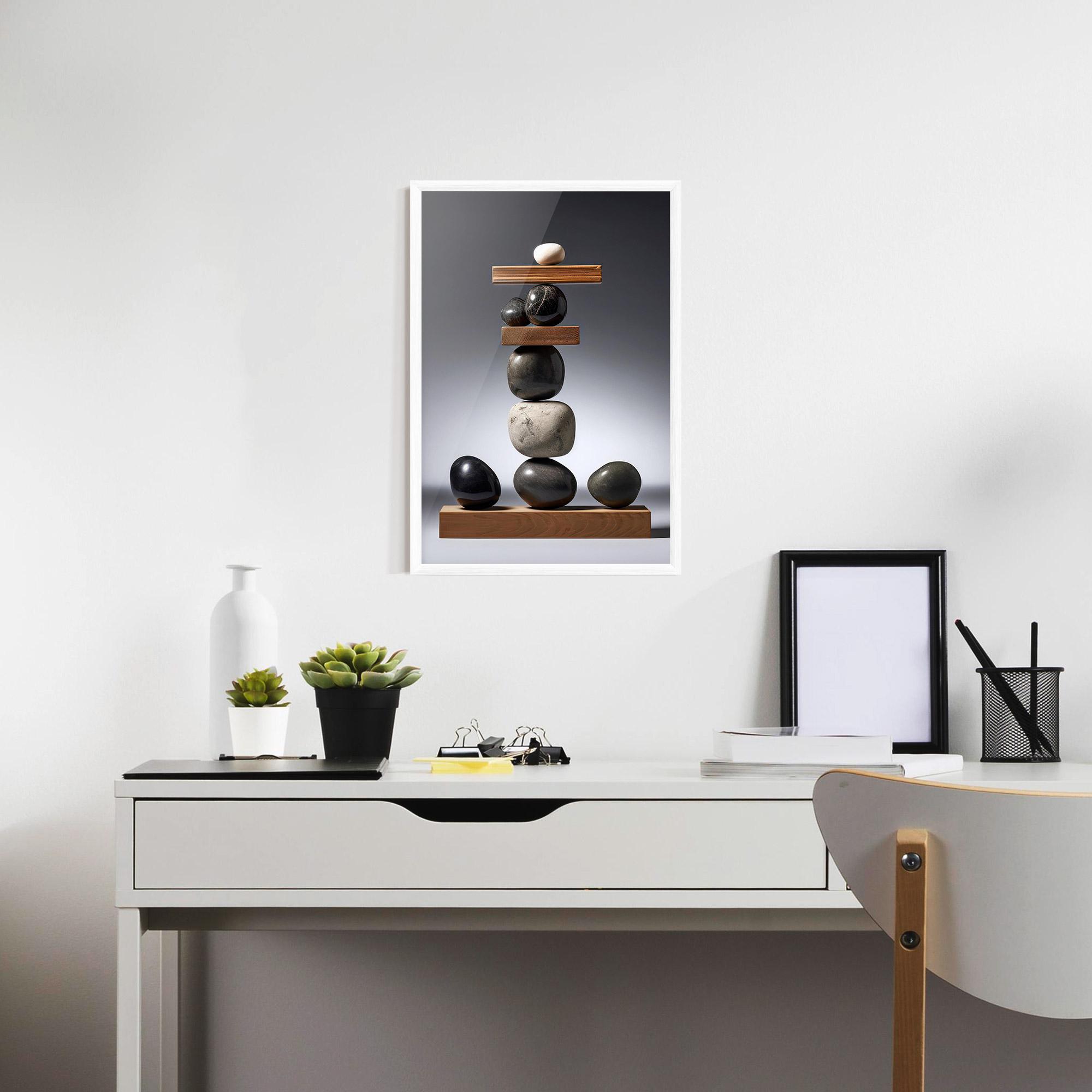 Poster Înrămat Zen Stones mockup 7