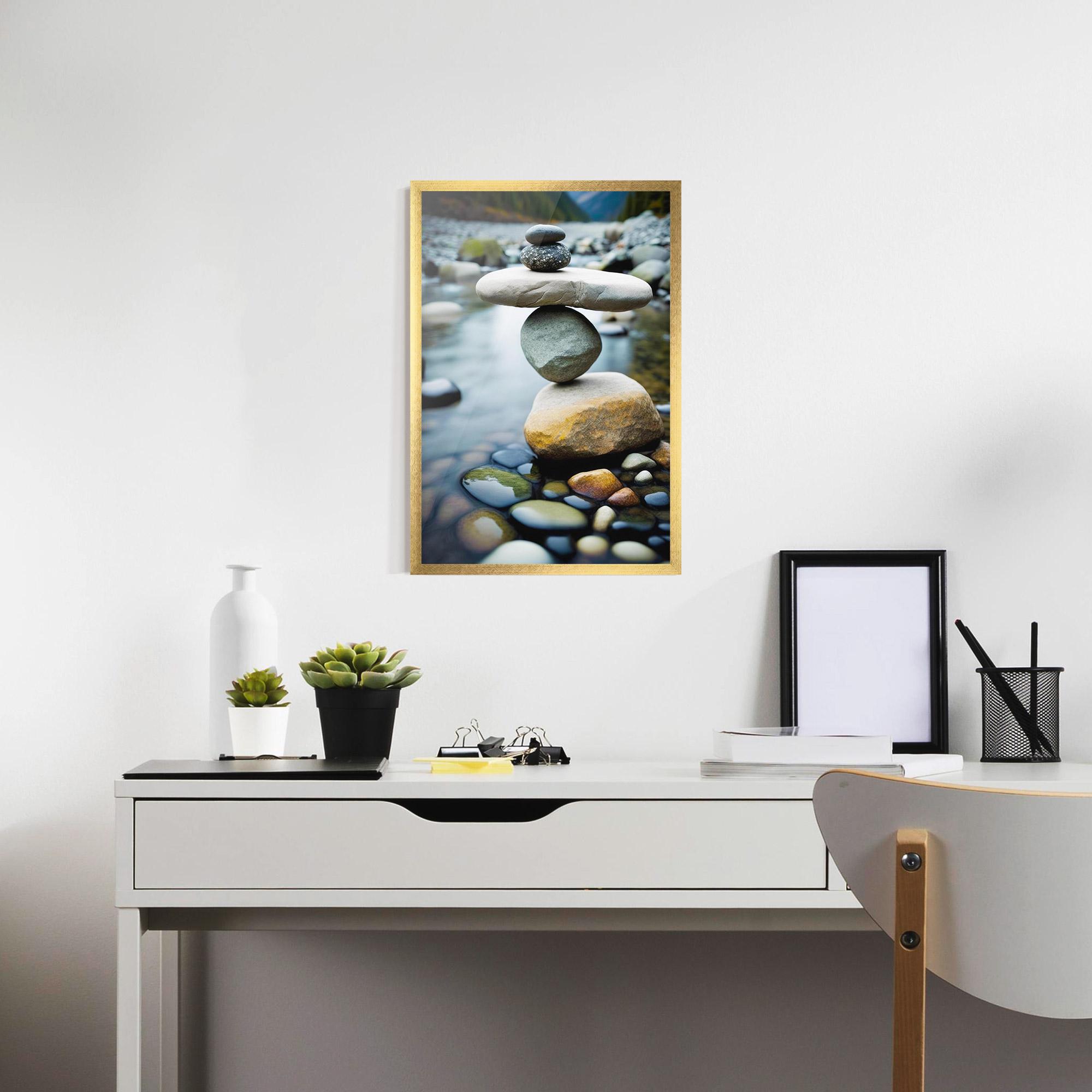 Poster Înrămat Balanced Rocks mockup 7