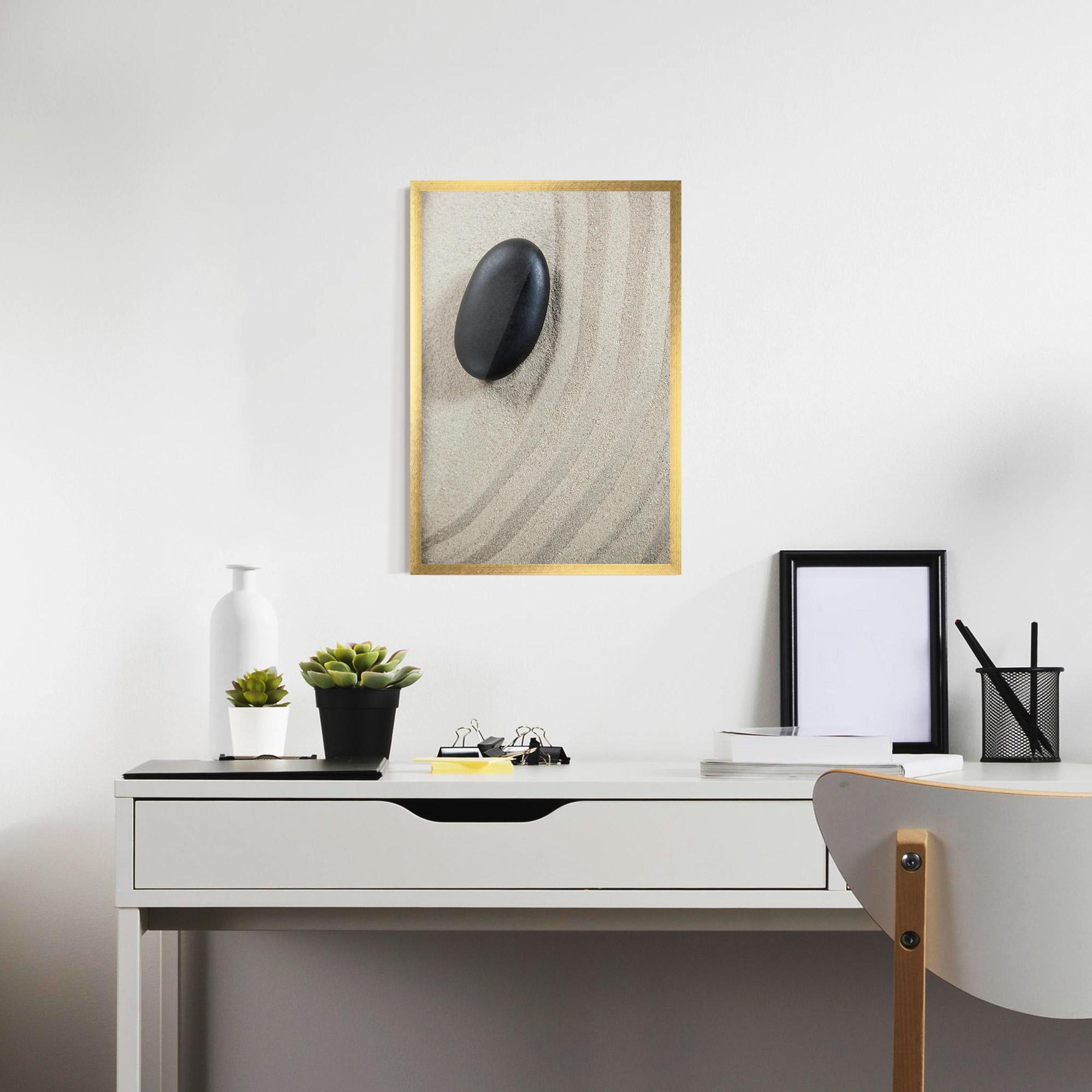 Poster Înrămat Black Pebble mockup 7
