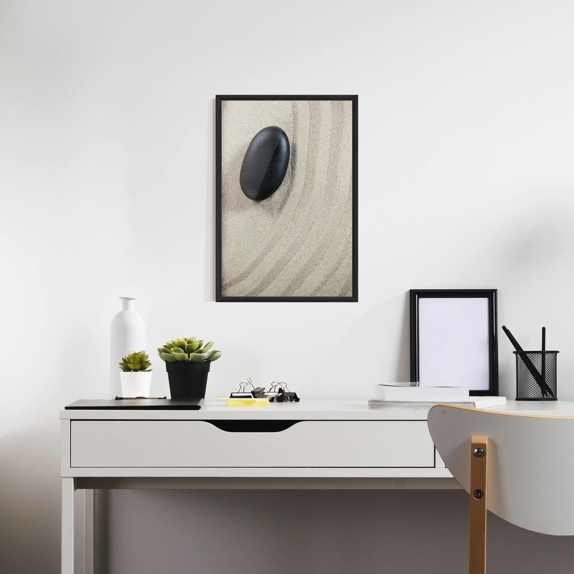 Poster Înrămat Black Pebble mockup 7