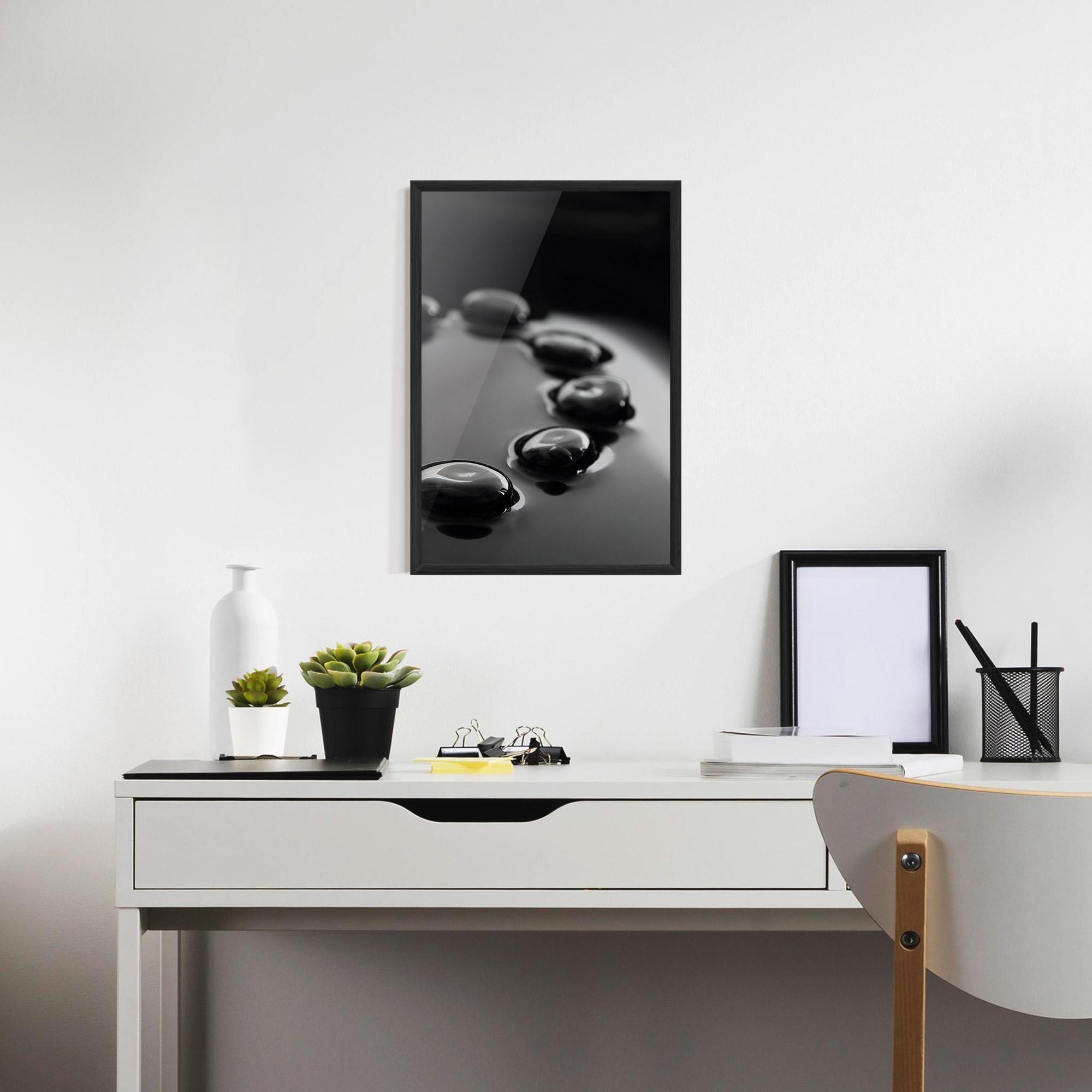 Poster Înrămat Black Small Stones mockup 7