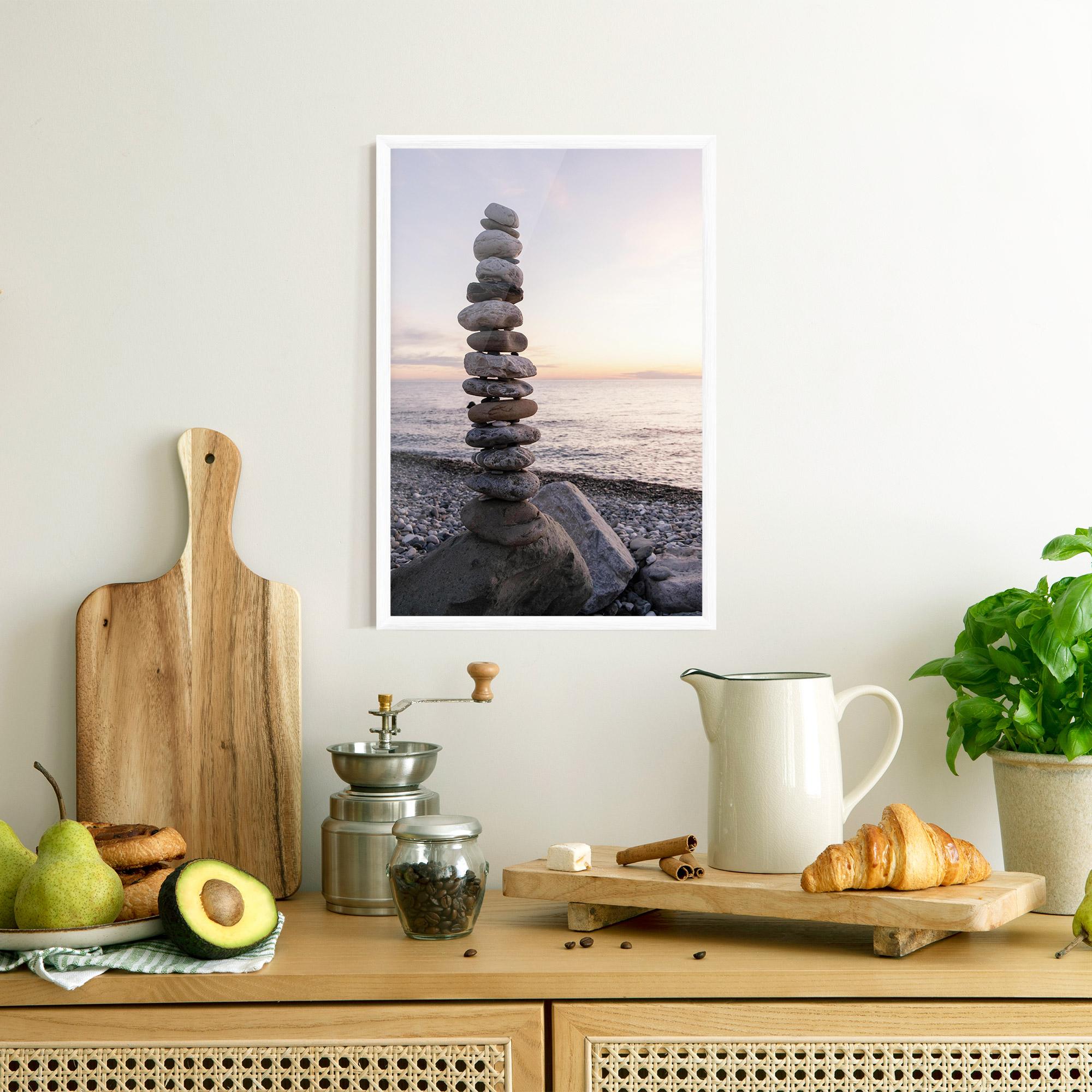 Poster Înrămat Pebbles Seaside mockup 8
