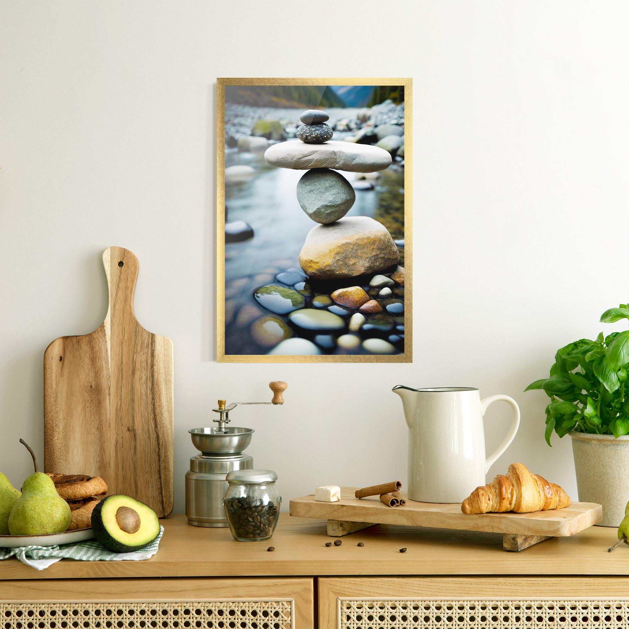 Poster Înrămat Balanced Rocks mockup 8