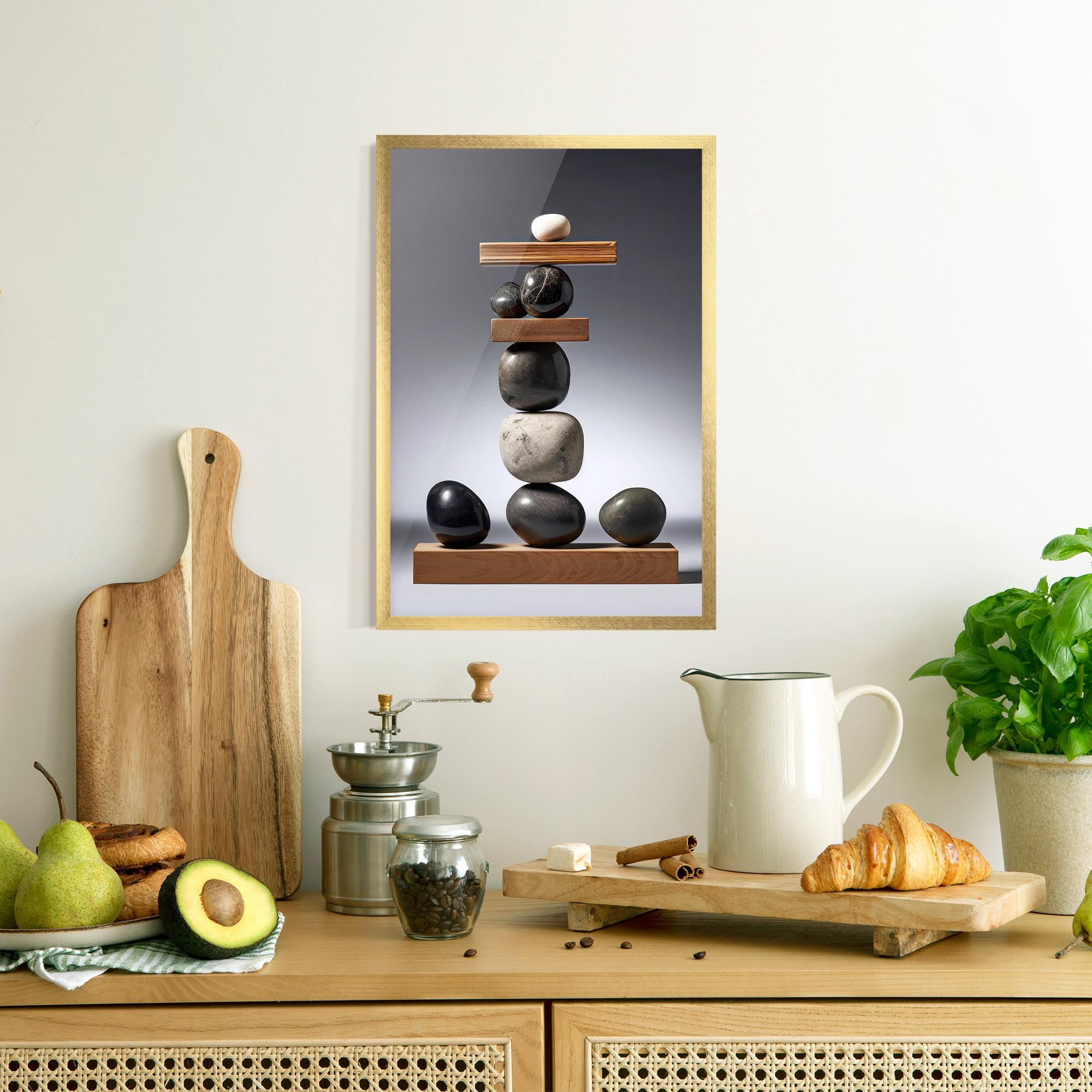 Poster Înrămat Zen Stones mockup 8
