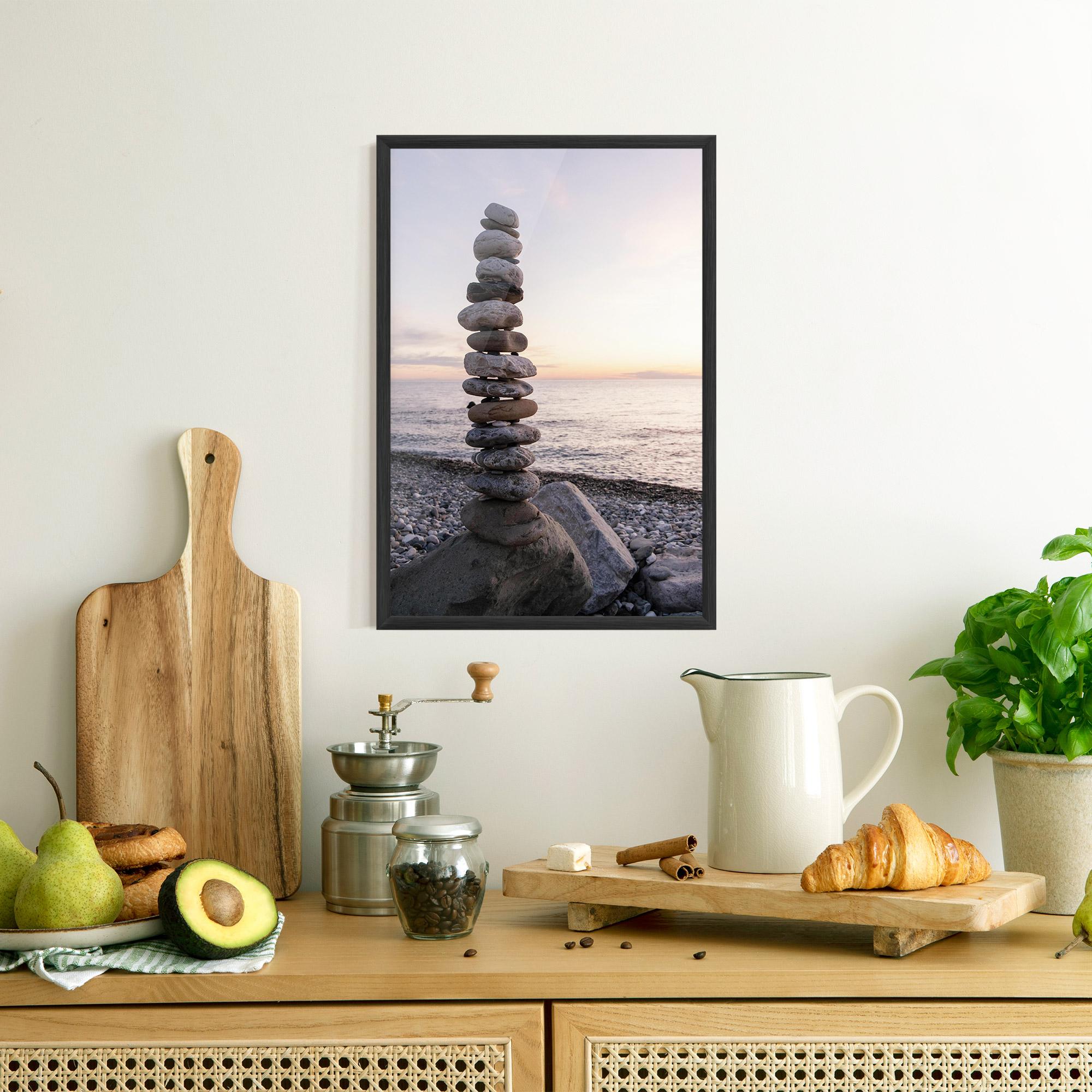 Poster Înrămat Pebbles Seaside mockup 8