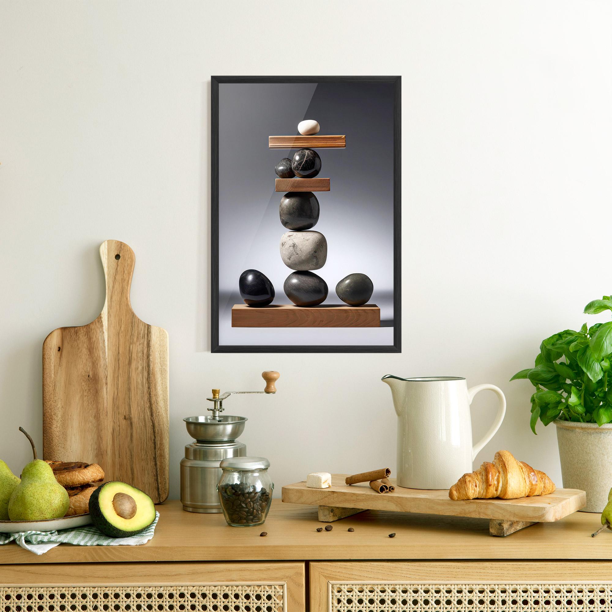 Poster Înrămat Zen Stones mockup 8