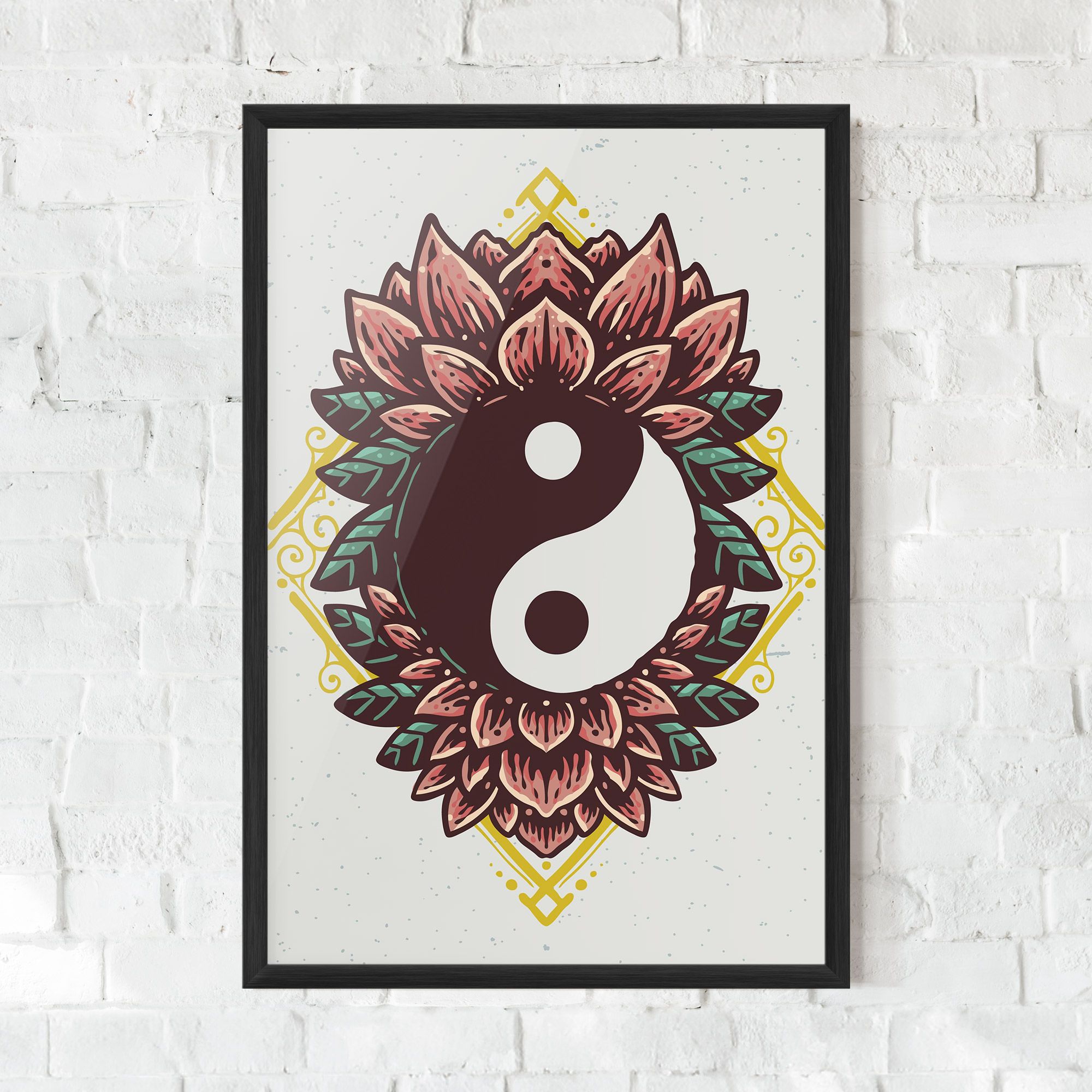 Yinyang Flower mockup 0