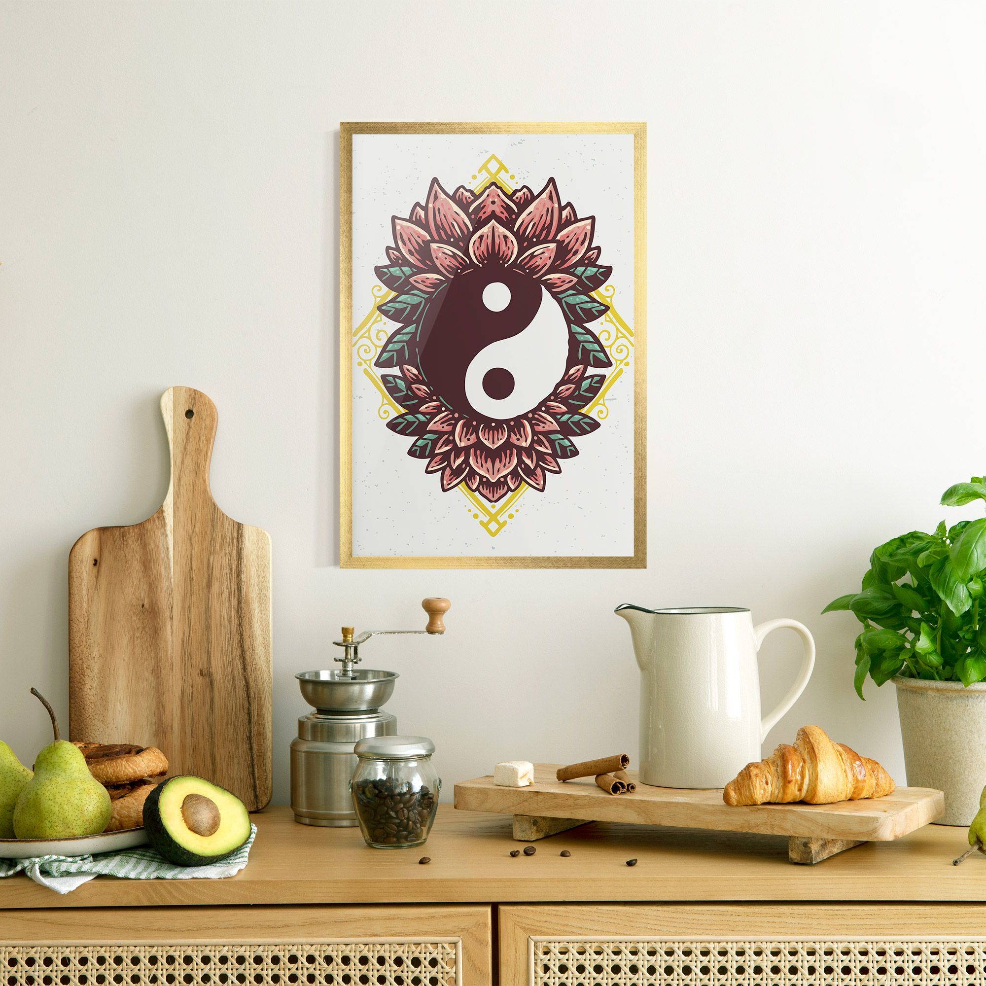 Yinyang Flower mockup 8
