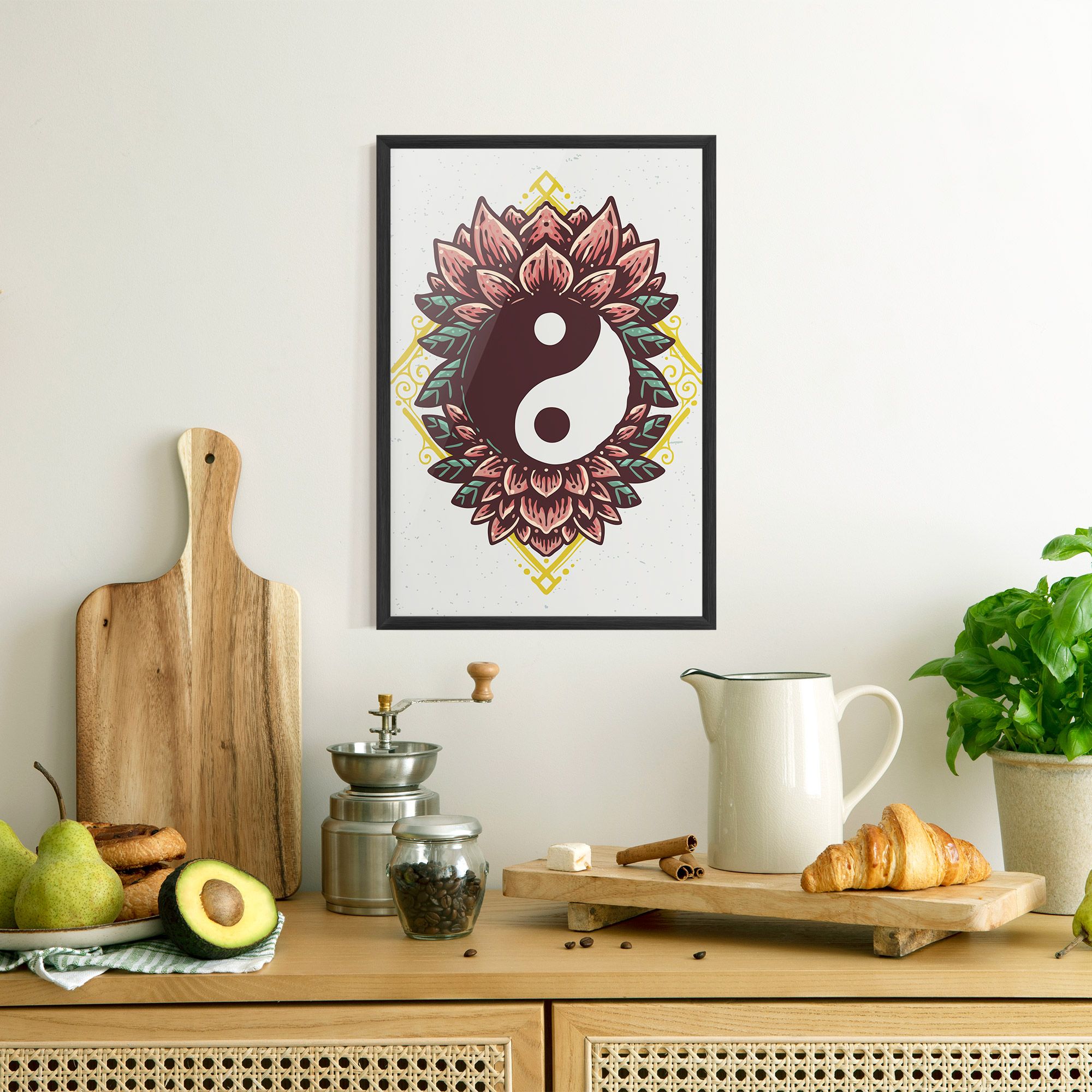 Yinyang Flower mockup 8