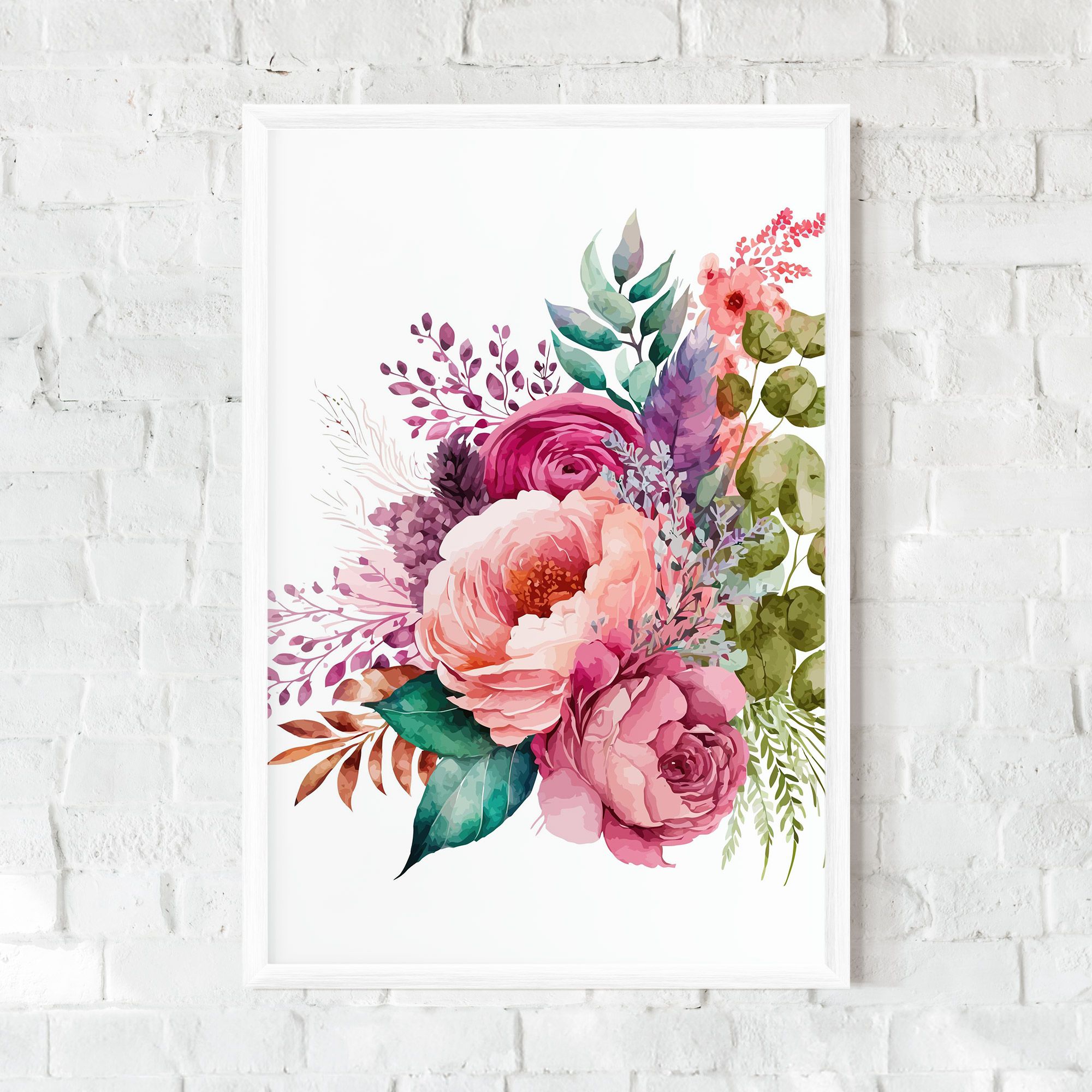 Bouquet Of Pink Roses mockup 0