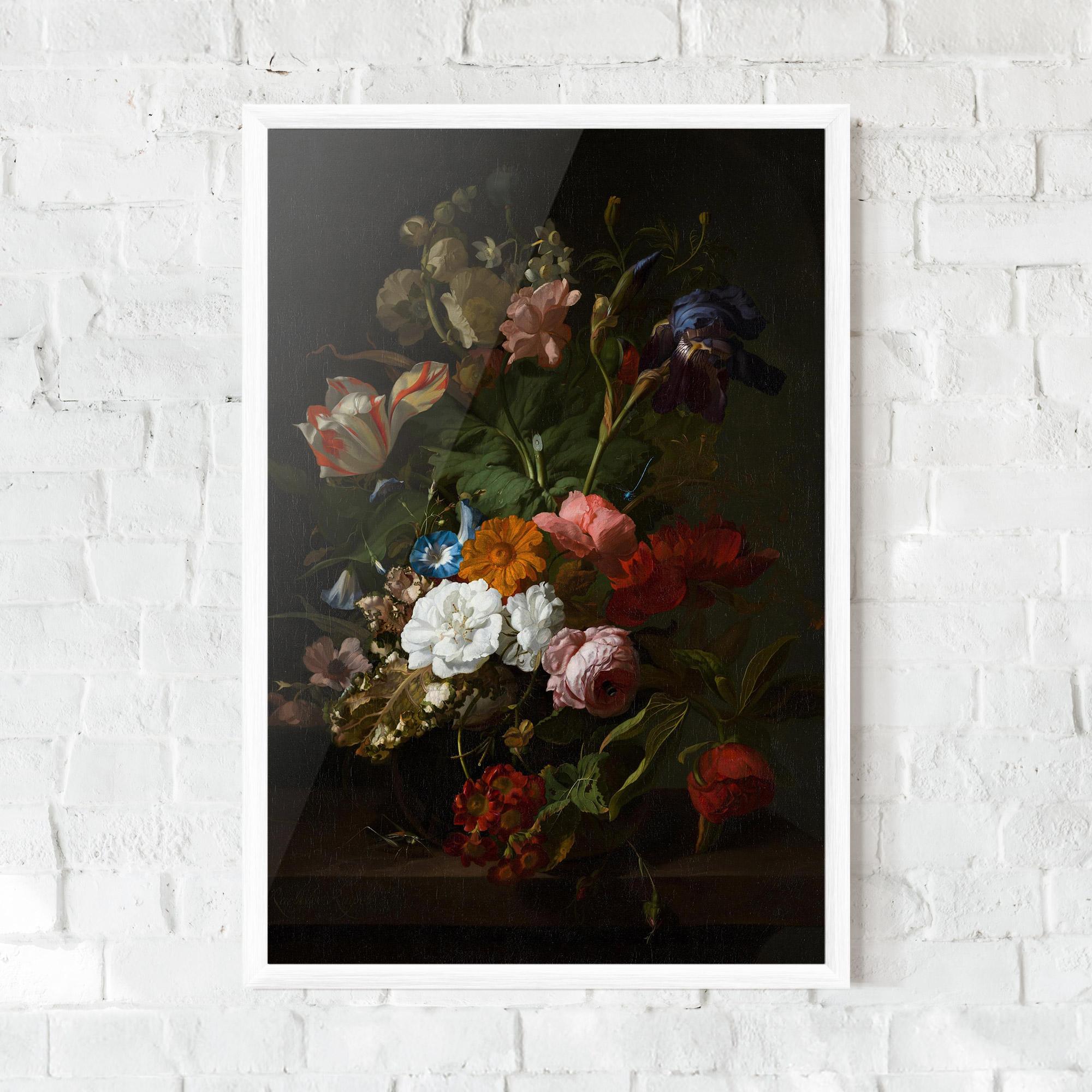 Poster Înrămat Dark Flowers Bouquet mockup 0