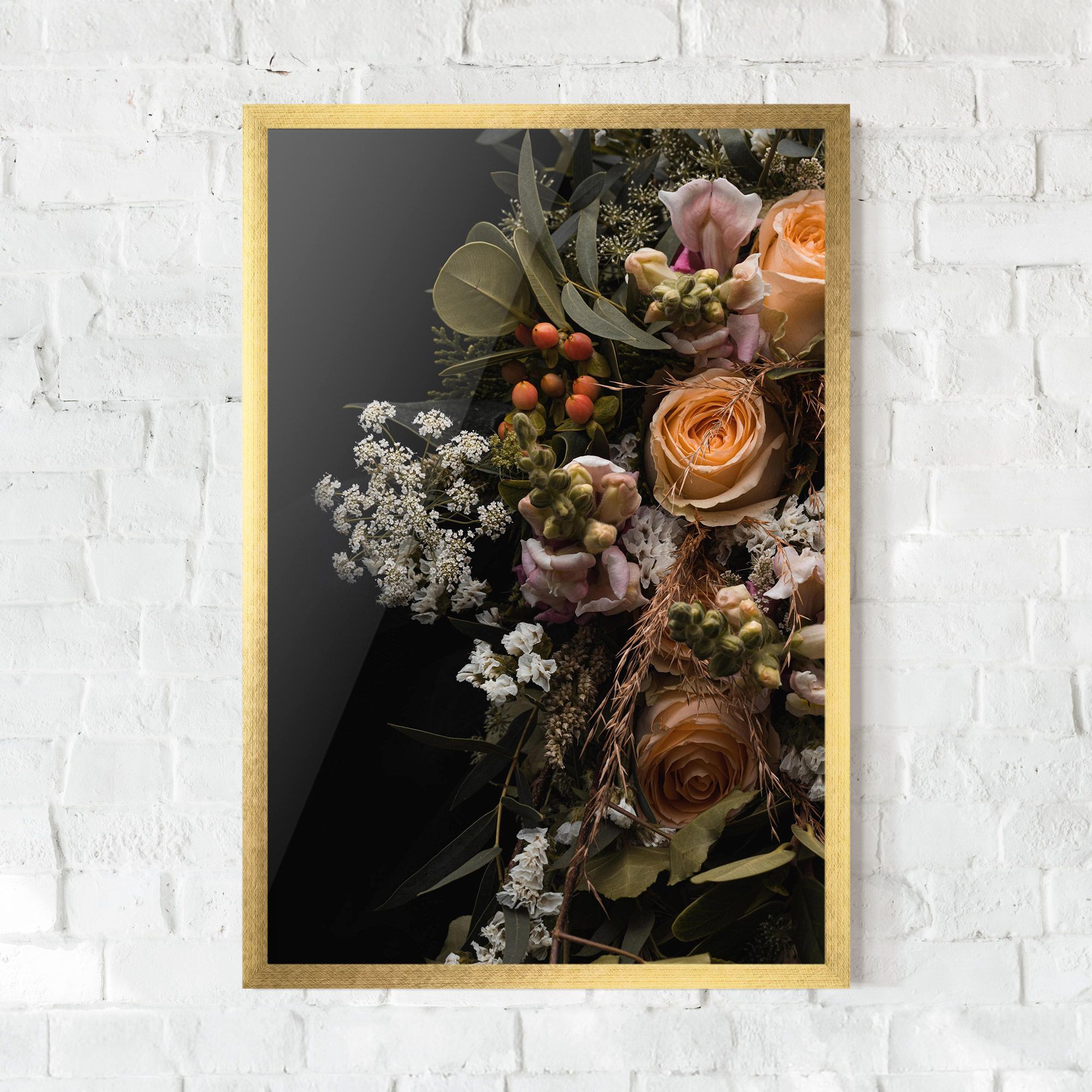 Dark Flower Bouquet mockup 0