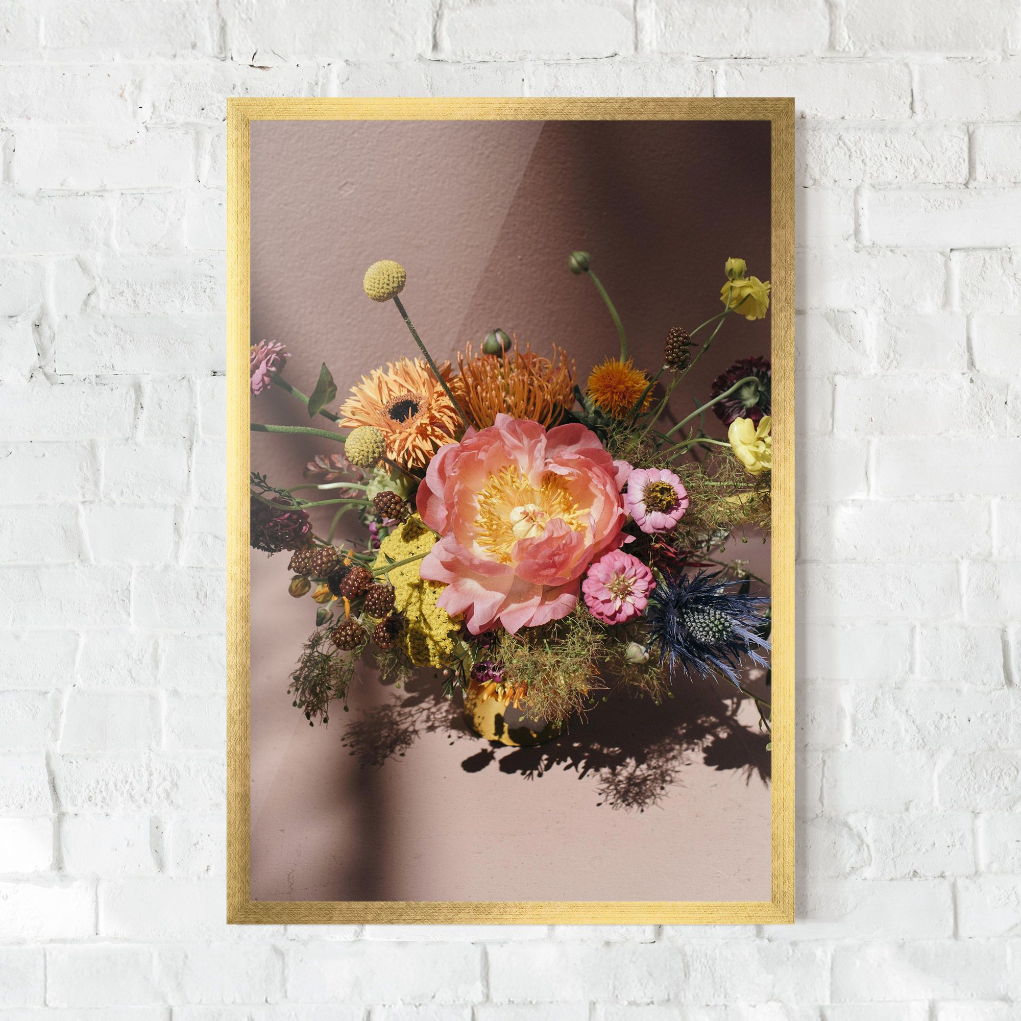 Pastel Orange Bouquet mockup 0