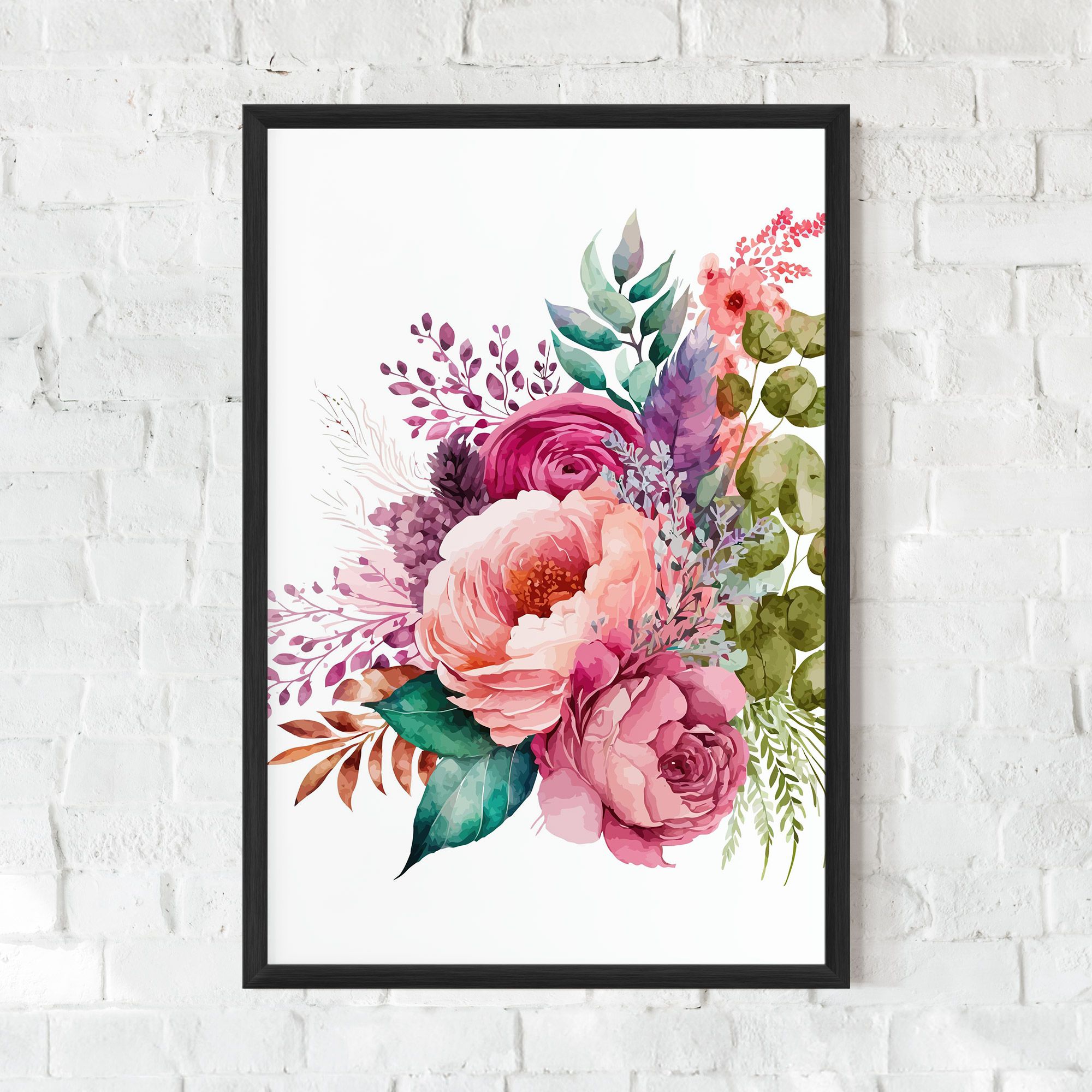 Bouquet Of Pink Roses mockup 0