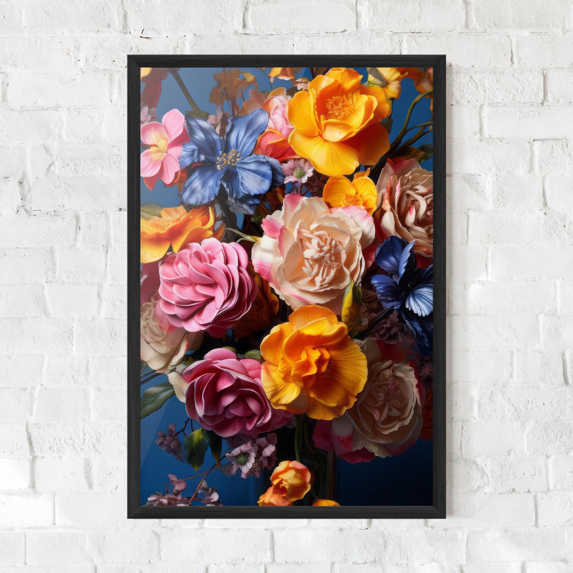 Poster Înrămat Colorful Flower Bouquet mockup 0