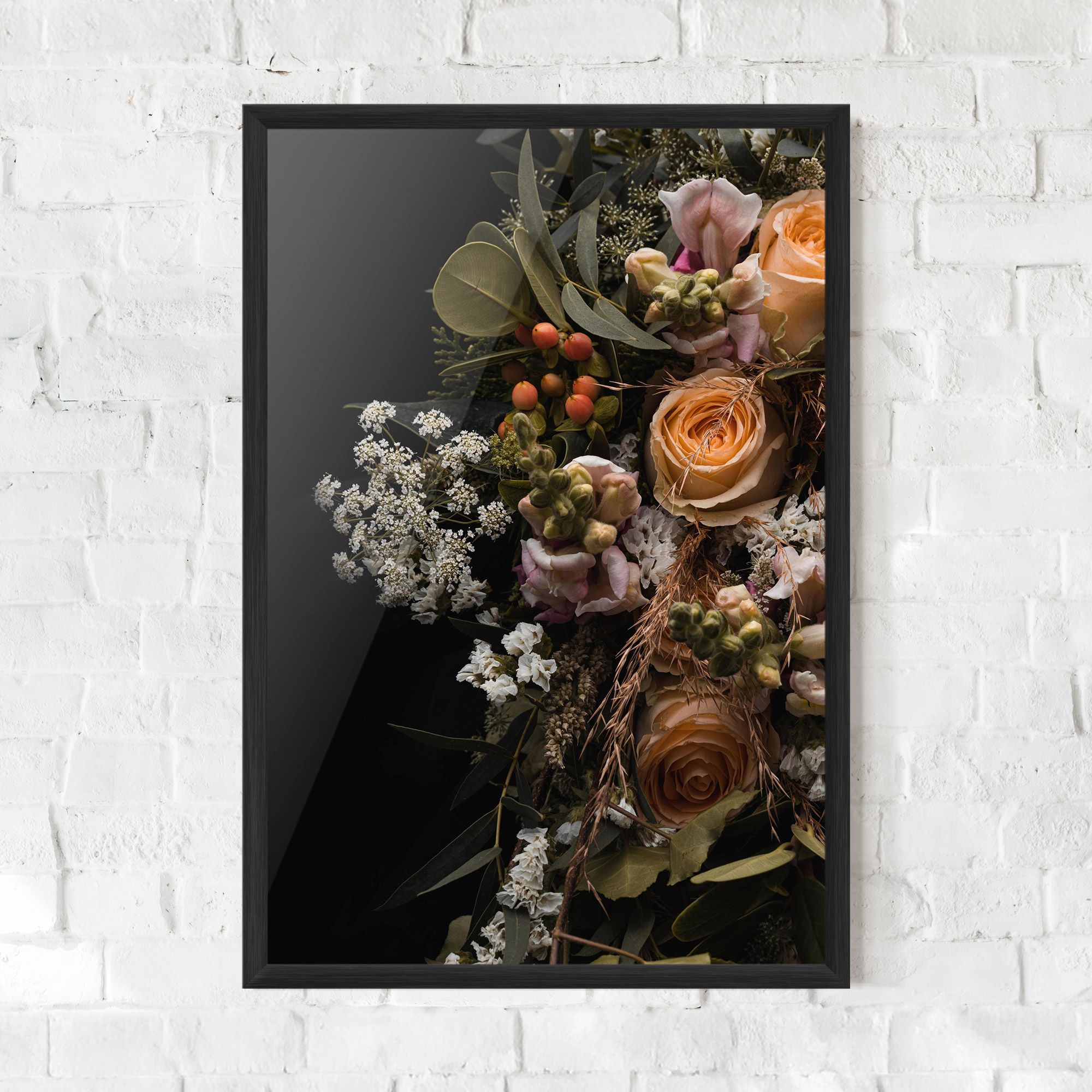 Dark Flower Bouquet mockup 0