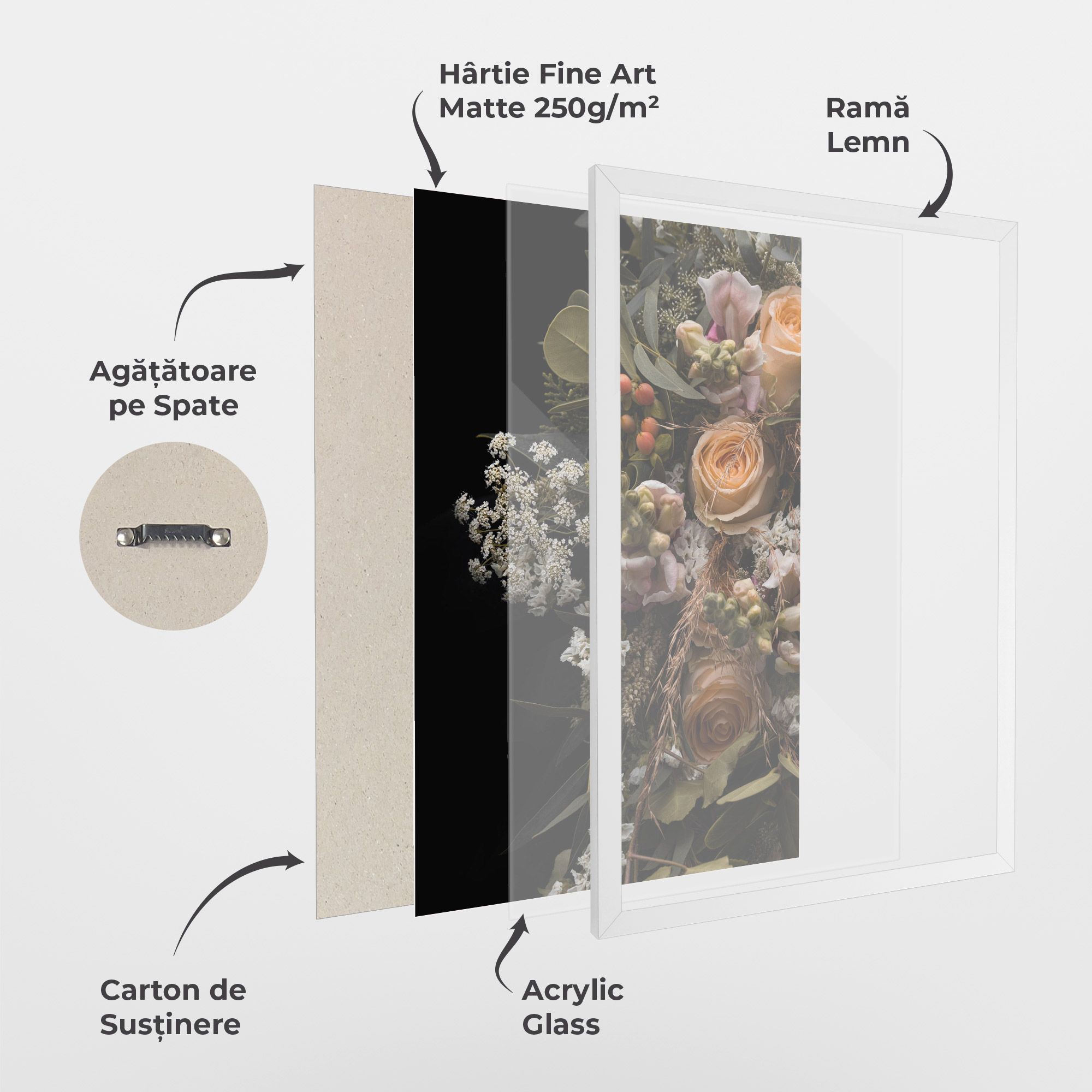 Dark Flower Bouquet mockup 1