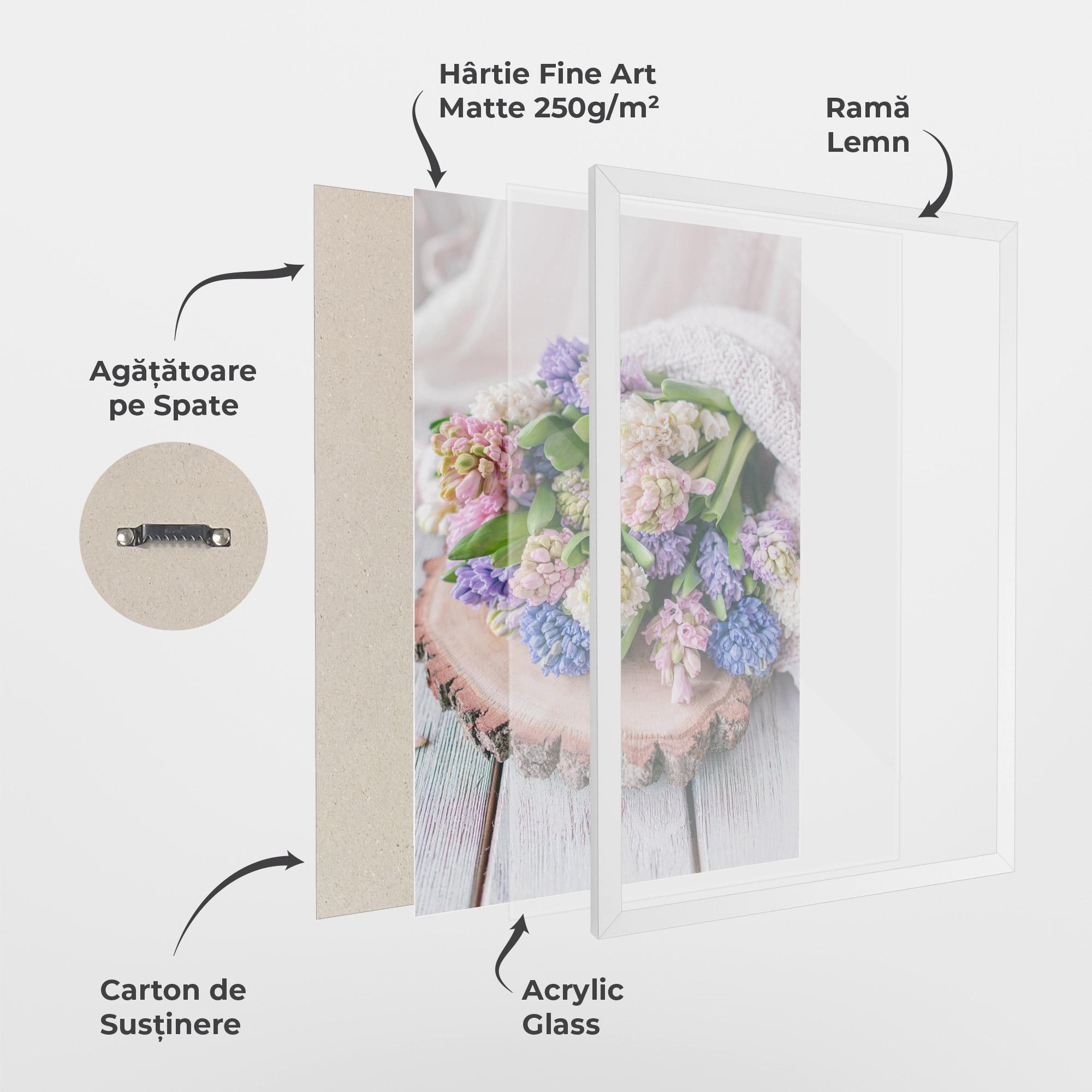 Poster Înrămat Purple Mix Bouquet mockup 1