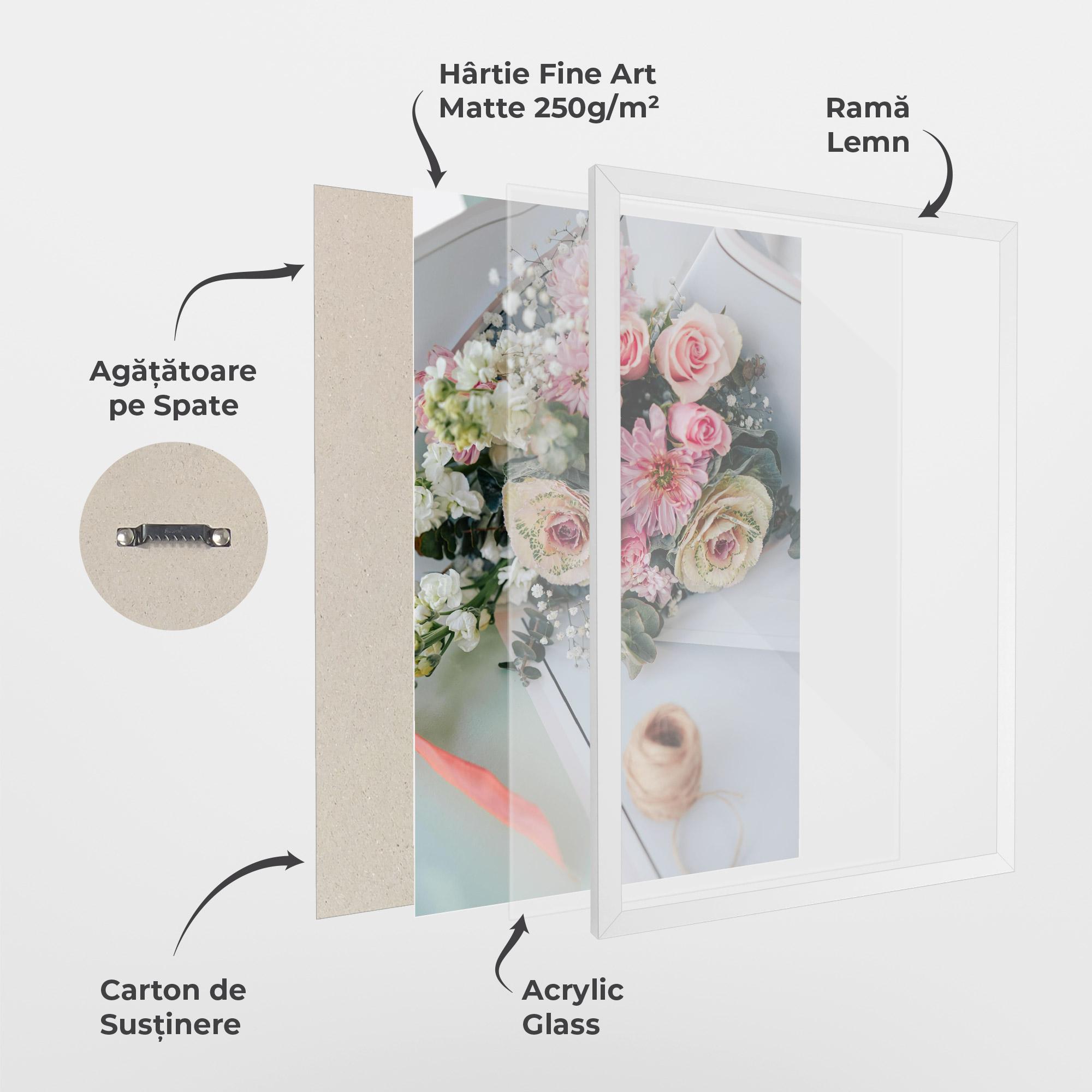 Poster Înrămat Table Bouquet mockup 1