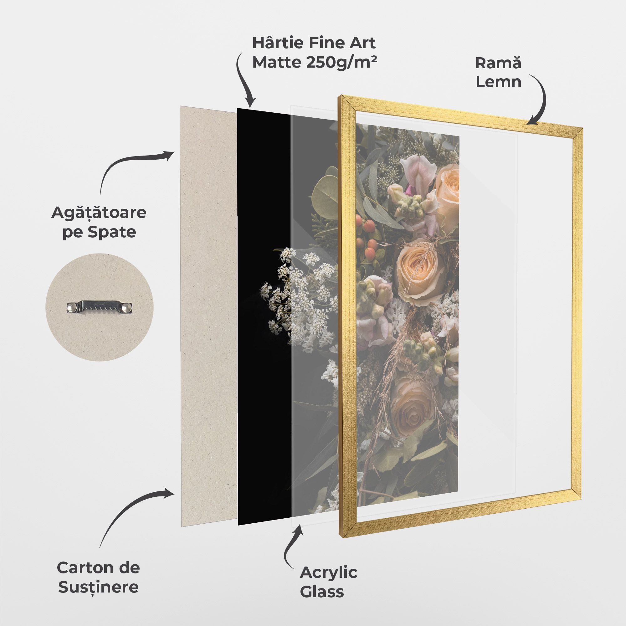 Dark Flower Bouquet mockup 1