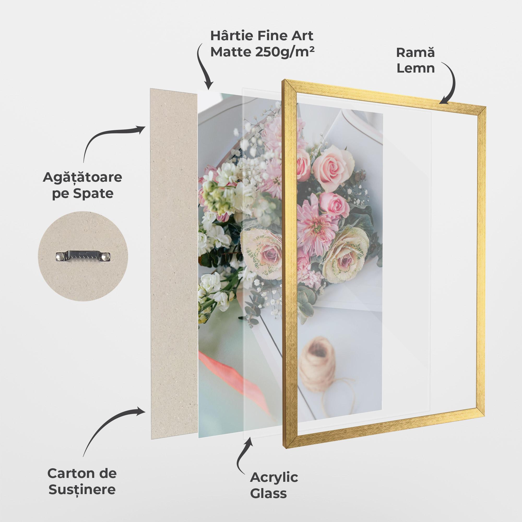 Poster Înrămat Table Bouquet mockup 1