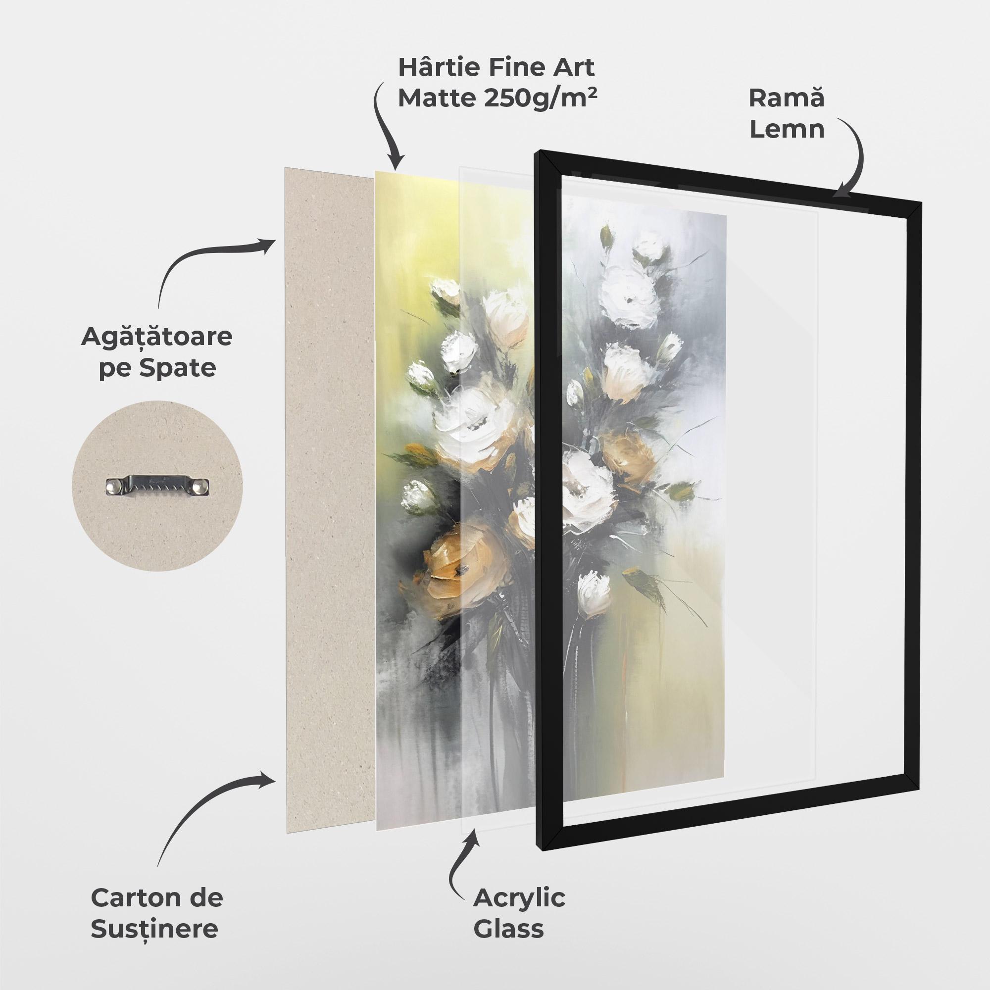 Poster Înrămat Bouquet Painting mockup 1