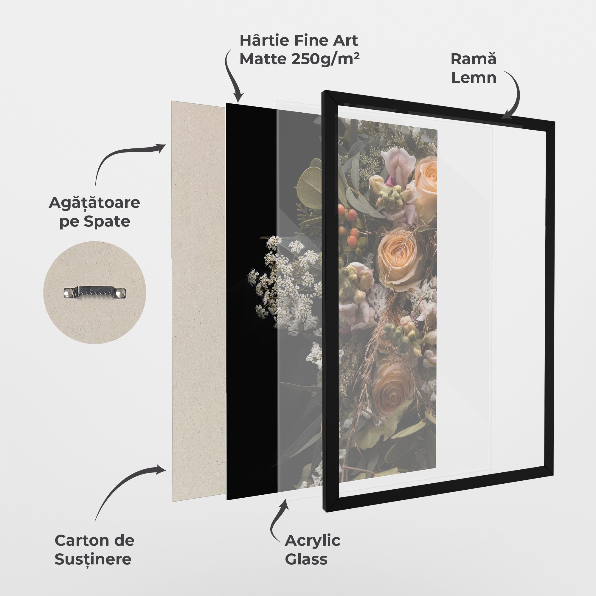 Dark Flower Bouquet mockup 1